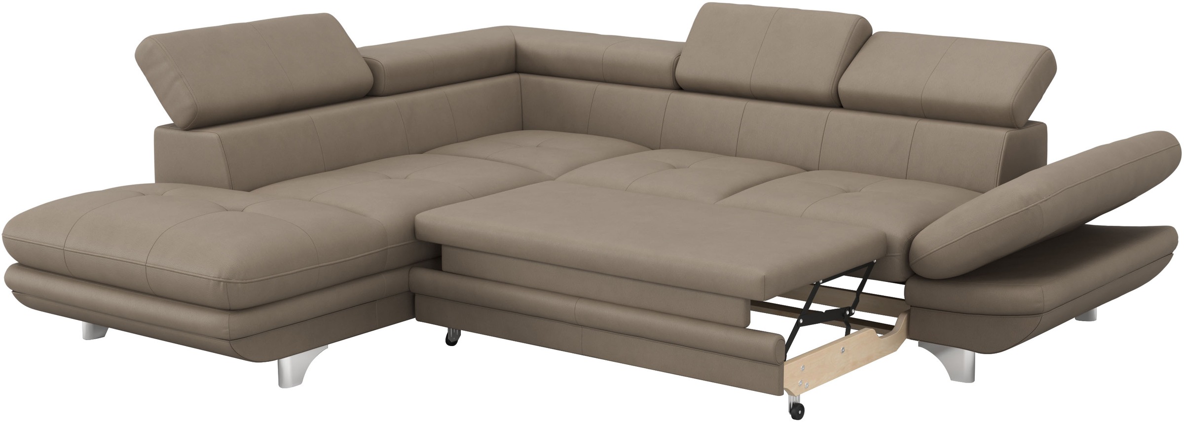 Thumbnail - COTTA Ecksofa "Enterprise L-Form" mit Arm- & Kopfteilverstellung, wahlweise mit Bettfunktion