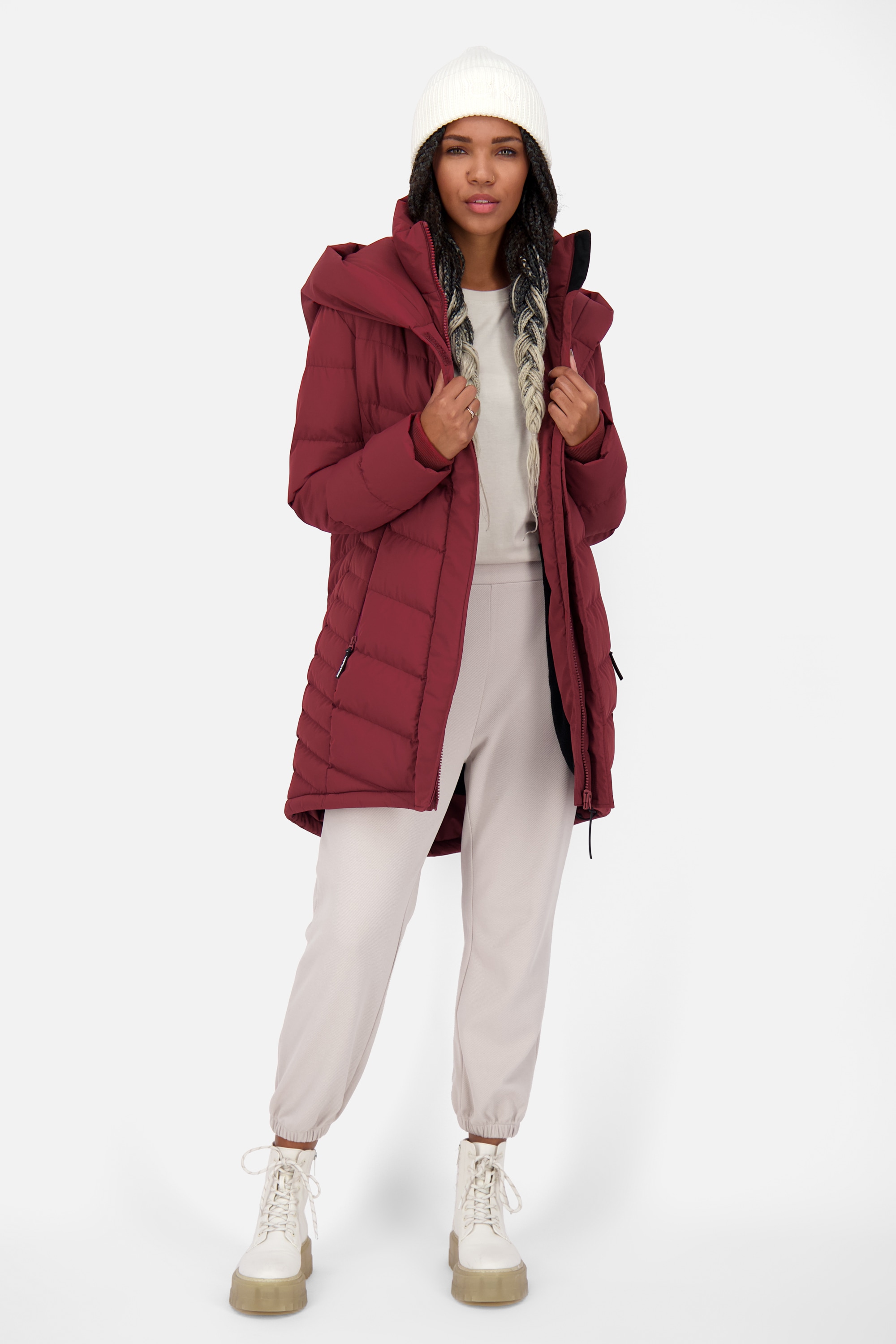Alife & Kickin Winterjacke »Damen AngelaAK A«, Warme gefütterte Damen Winterjacke mit kuschligem Teddy-Innenfutter