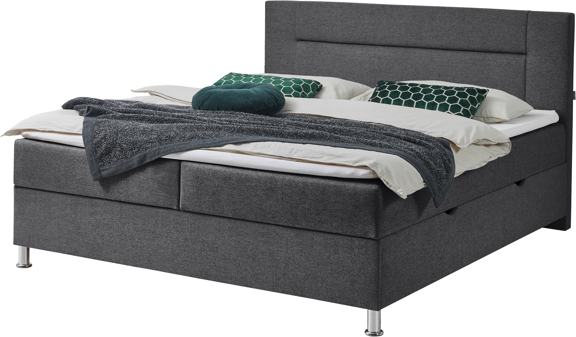 INOSIGN Boxbett »Escalon mit Bettkasten, inkl. Topper«, erhältlich in den Breiten 120x200cm und 180x200cm
