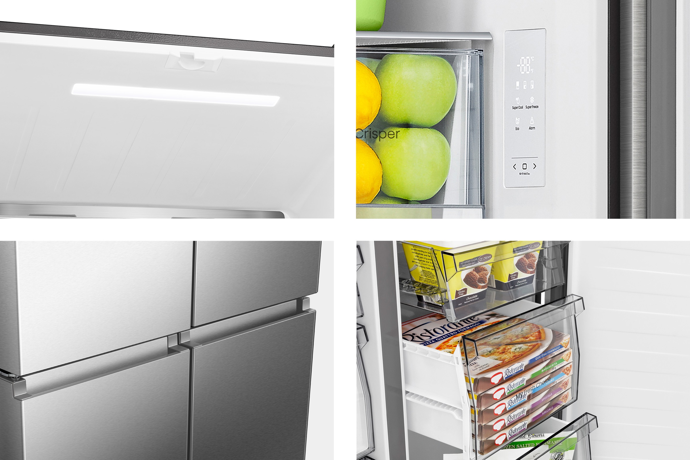 Hisense Multi Door »RQ5P470SAID«, MetalCooling Innenwand