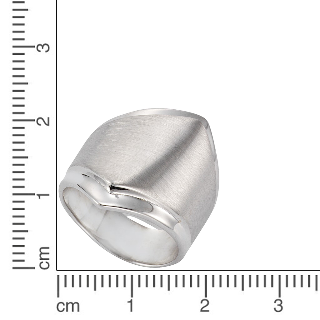 Vivance Fingerring »925 Silber rhodiniert 23mm breit«