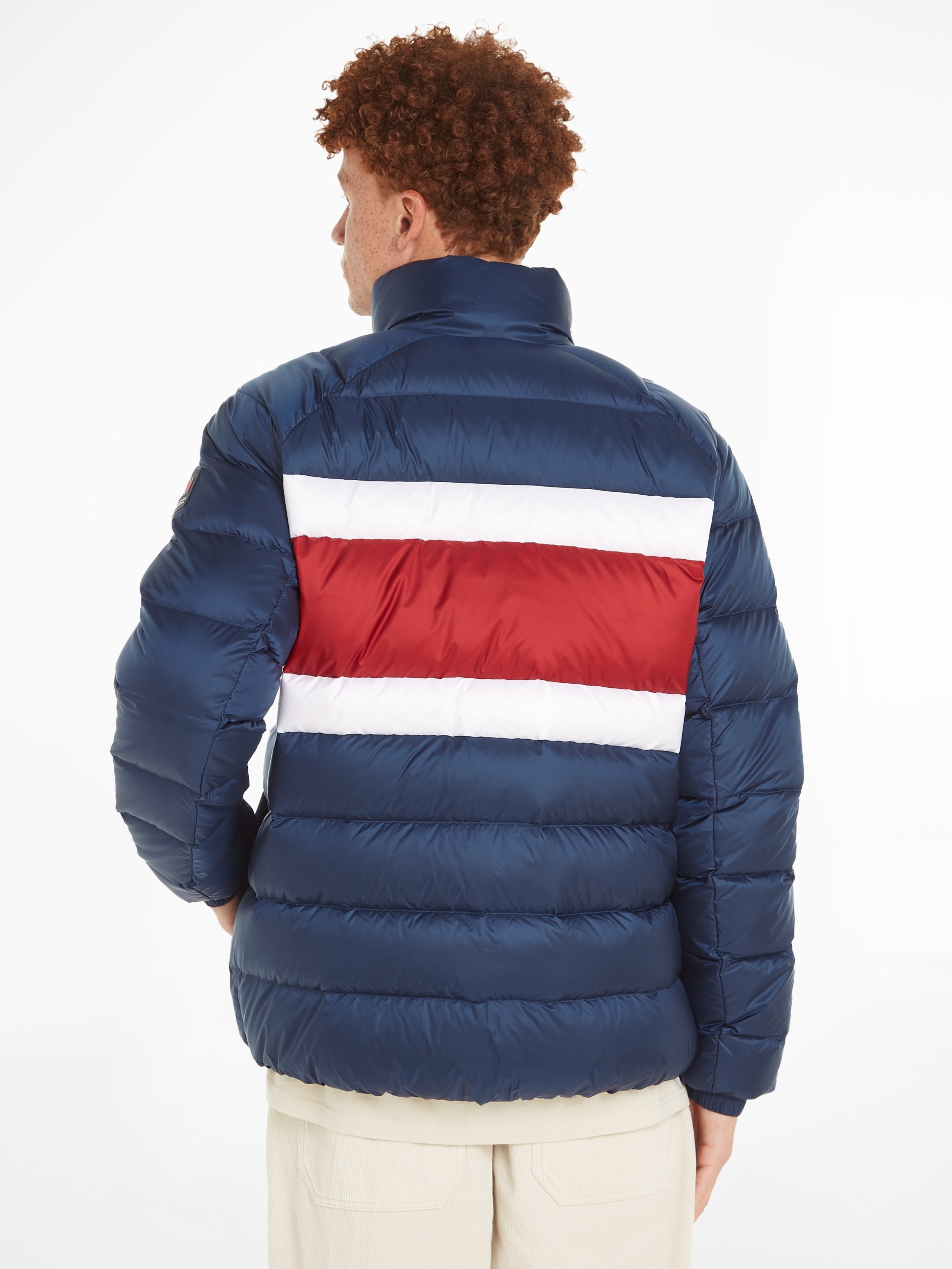 Tommy Jeans Daunenjacke "TJM BLOCK STRIPE LT DOWN JKT EXT", mit Colourblock günstig online kaufen