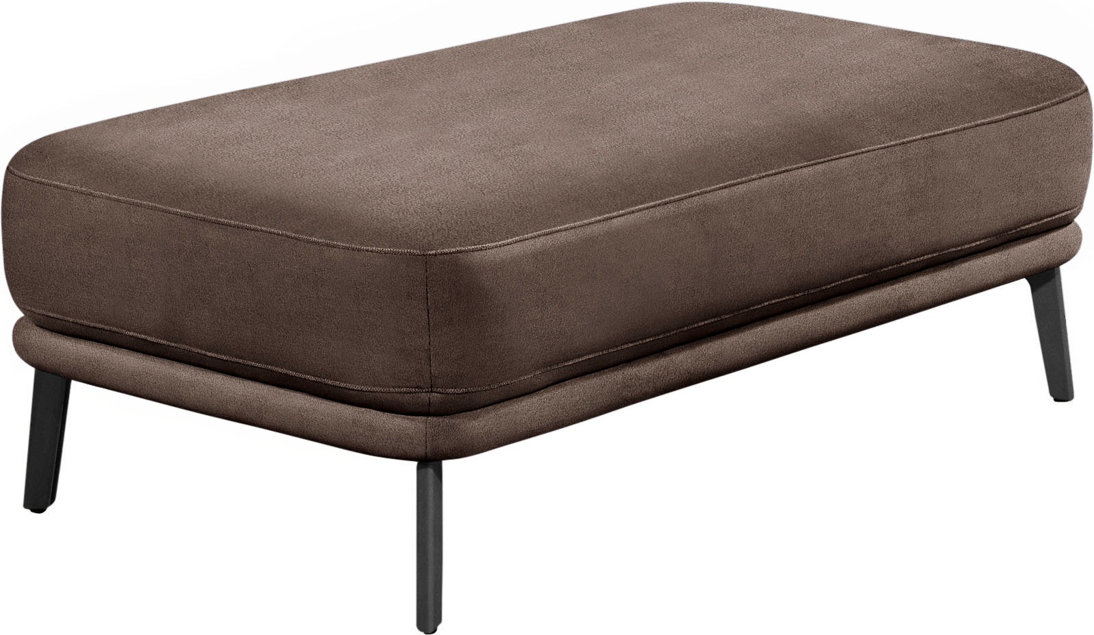 Hockerbank, B:125cm H:45cm T:70cm, grau, SCHÖNER WOHNEN-KOLLEKTION, Hocker, "Pearl"