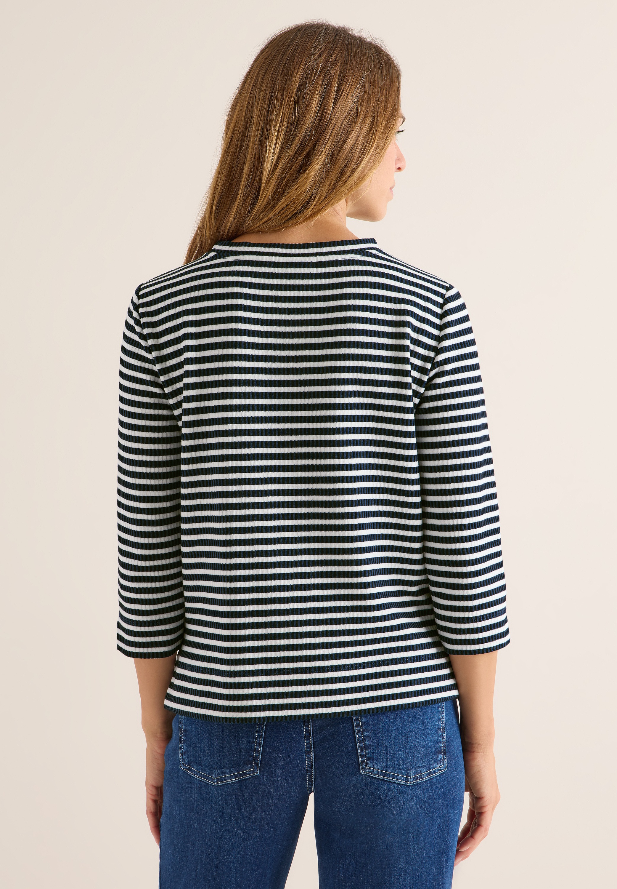 Cecil 3/4-Arm-Shirt, mit 3/4 Ärmeln