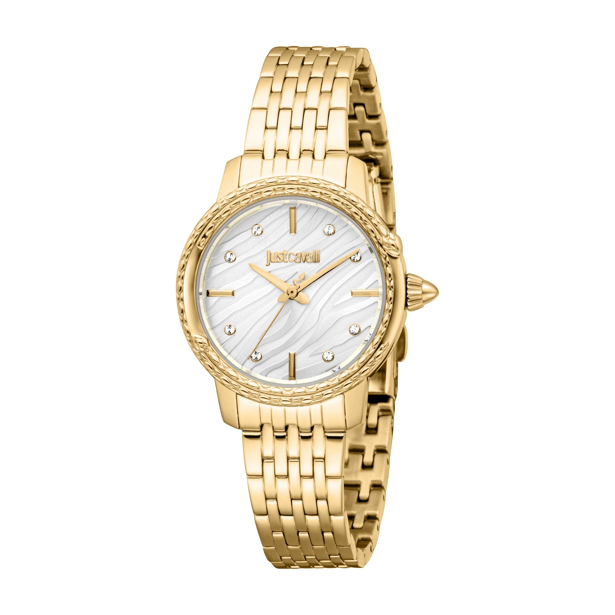 Just Cavalli Time Quarzuhr »Euforia«, (Set, 2 tlg., mit Armband), Armbanduhr, Damenuhr, Edelstahlarmband, Ideal auch als Geschenk