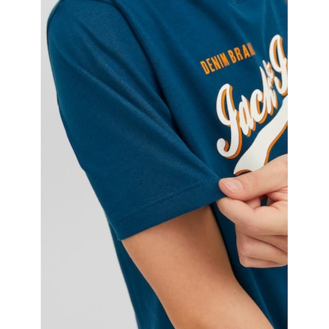 Jack & Jones Junior Rundhalsshirt »JJELOGO TEE SS NECK 2 COL AW23 NOOS JNR«  ▷ für | BAUR