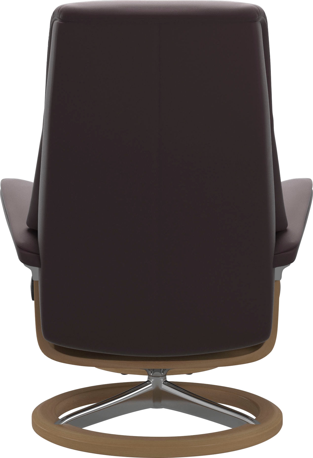Stressless® Relaxsessel »View«, (Set, Relaxsessel mit Hocker), mit Signature Base, Größe S,Gestell Eiche