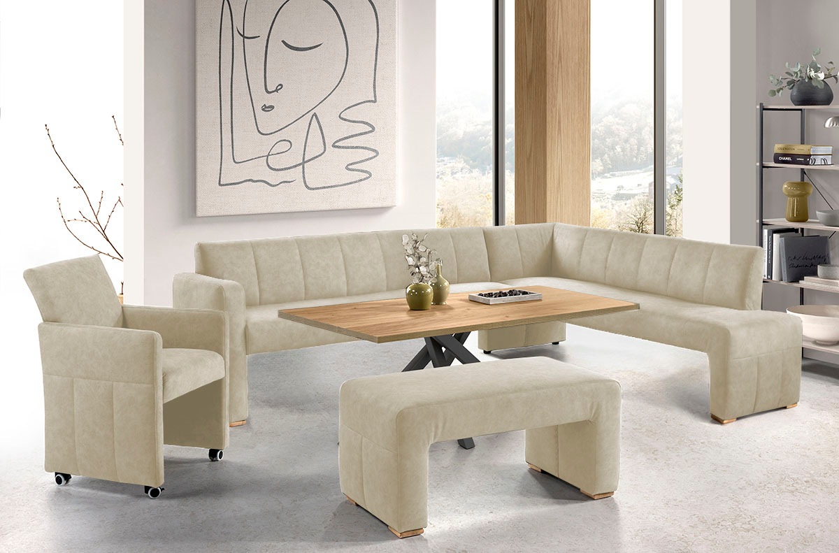 exxpo - sofa fashion Essbank elegant und modern mit hohem Sitzkomfort günstig online kaufen