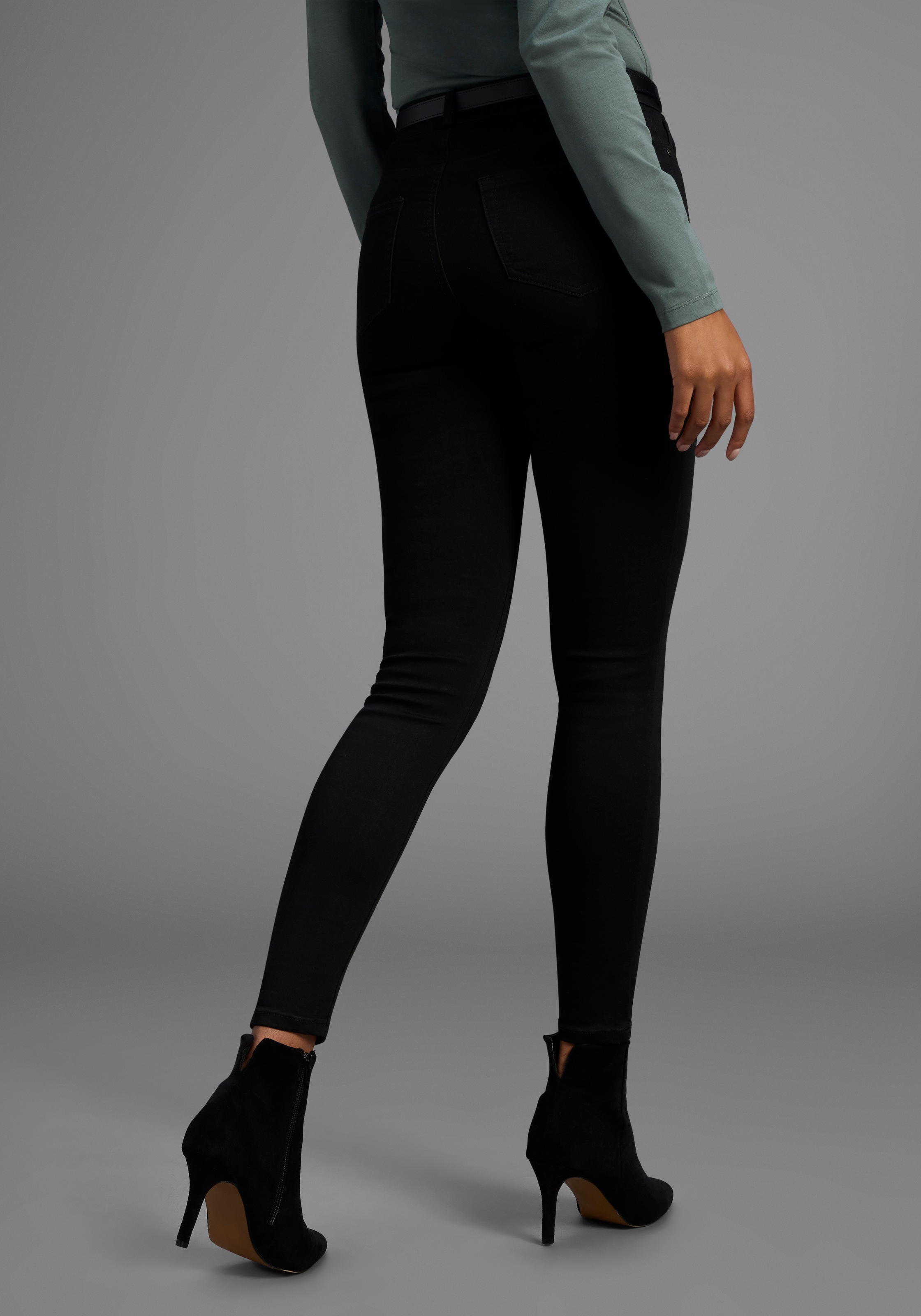 Arizona Skinny-fit-Jeans "Ultra Stretch" extra-eng geschnittene Beinform, m günstig online kaufen