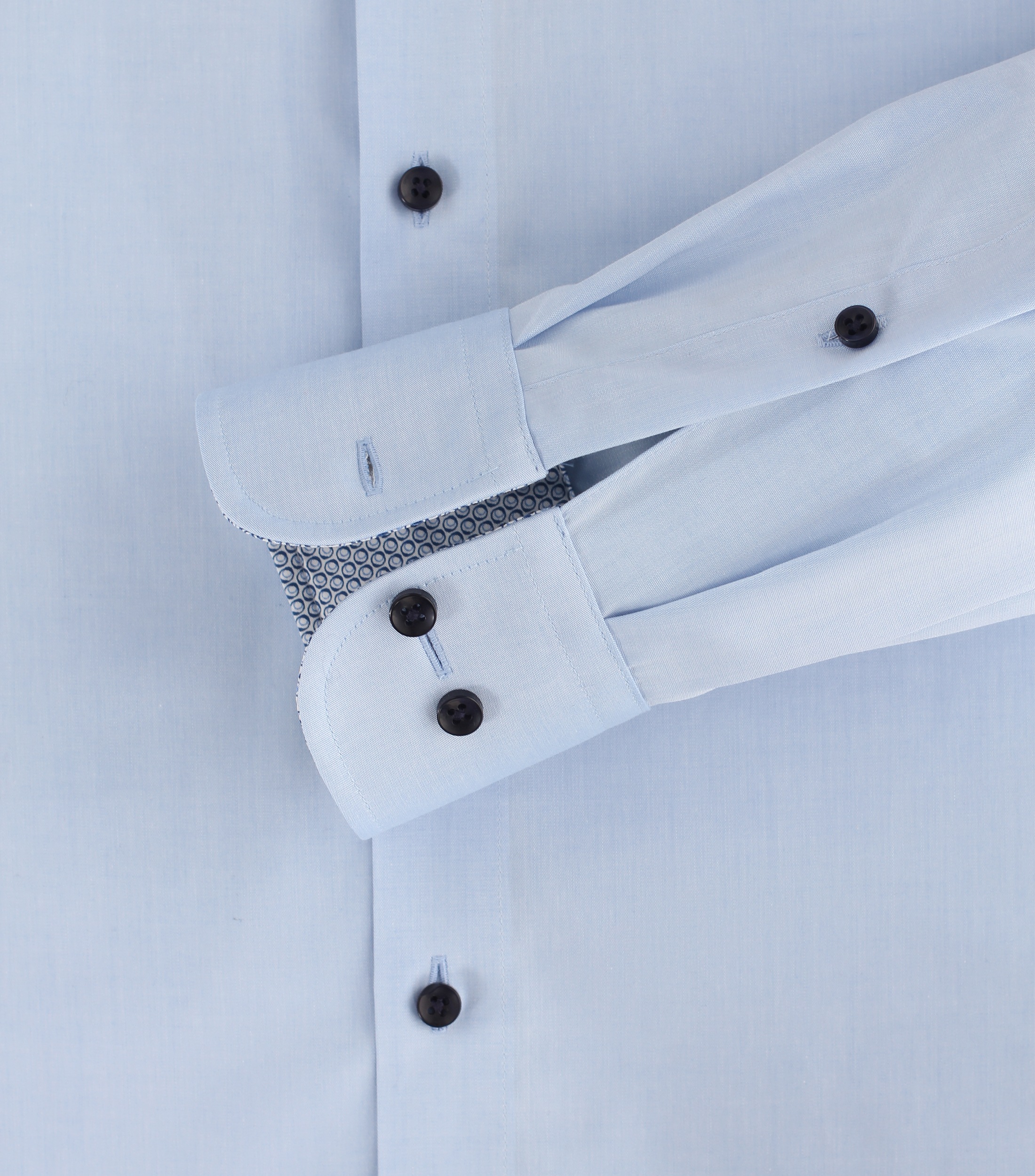 CASAMODA Herren Businesshemd Uni Mittelblau Gr. 41 6