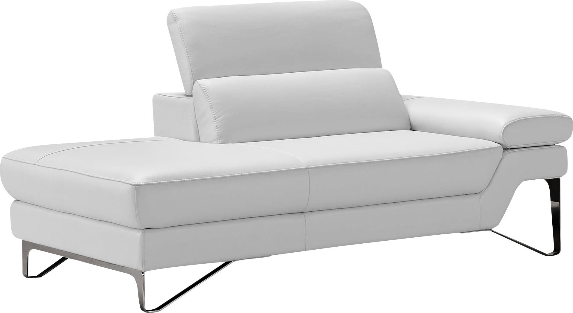 Egoitaliano Ottomane »Princess, elegantes Designsofa mit erstklassigem Sitzkomfort,«, inkl. verstellbarem Kopfteil und edle Designmetallfüße