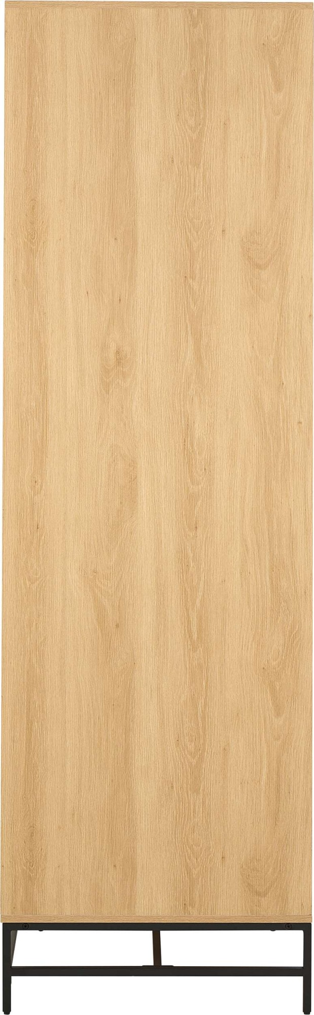 ACTONA GROUP Garderobenschrank »Albany«, Eiche-Optik, Lamellenfront, 4 Türen, 6 Einlegeböden; B: 99 cm
