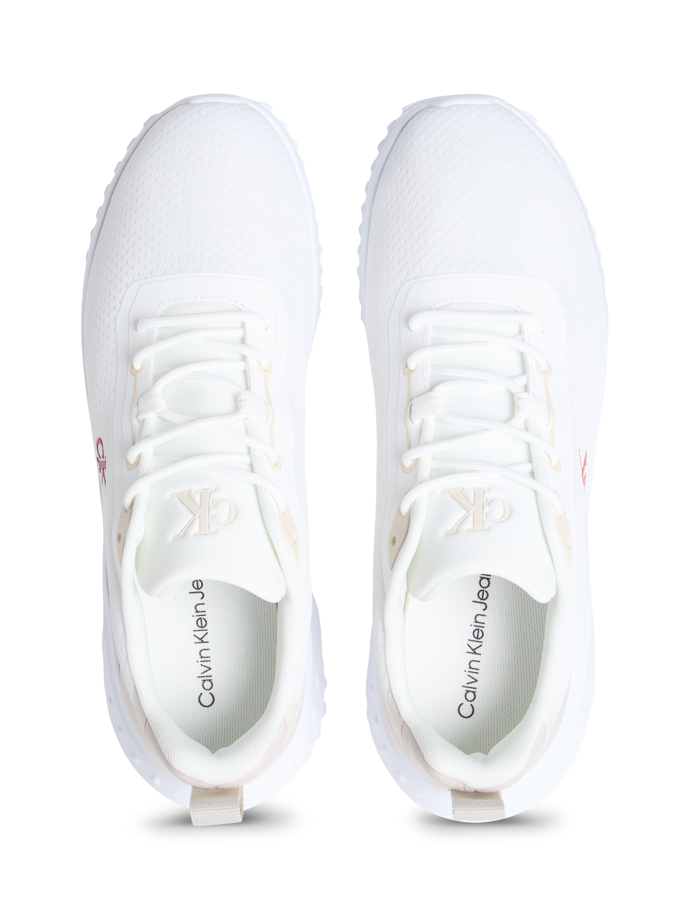 Calvin Klein Jeans Sneaker »EVA RUNNER MIX MESH«, Schnürschuh, Freizeitsneaker, Halbschuh mit seitlichem CK-Logo
