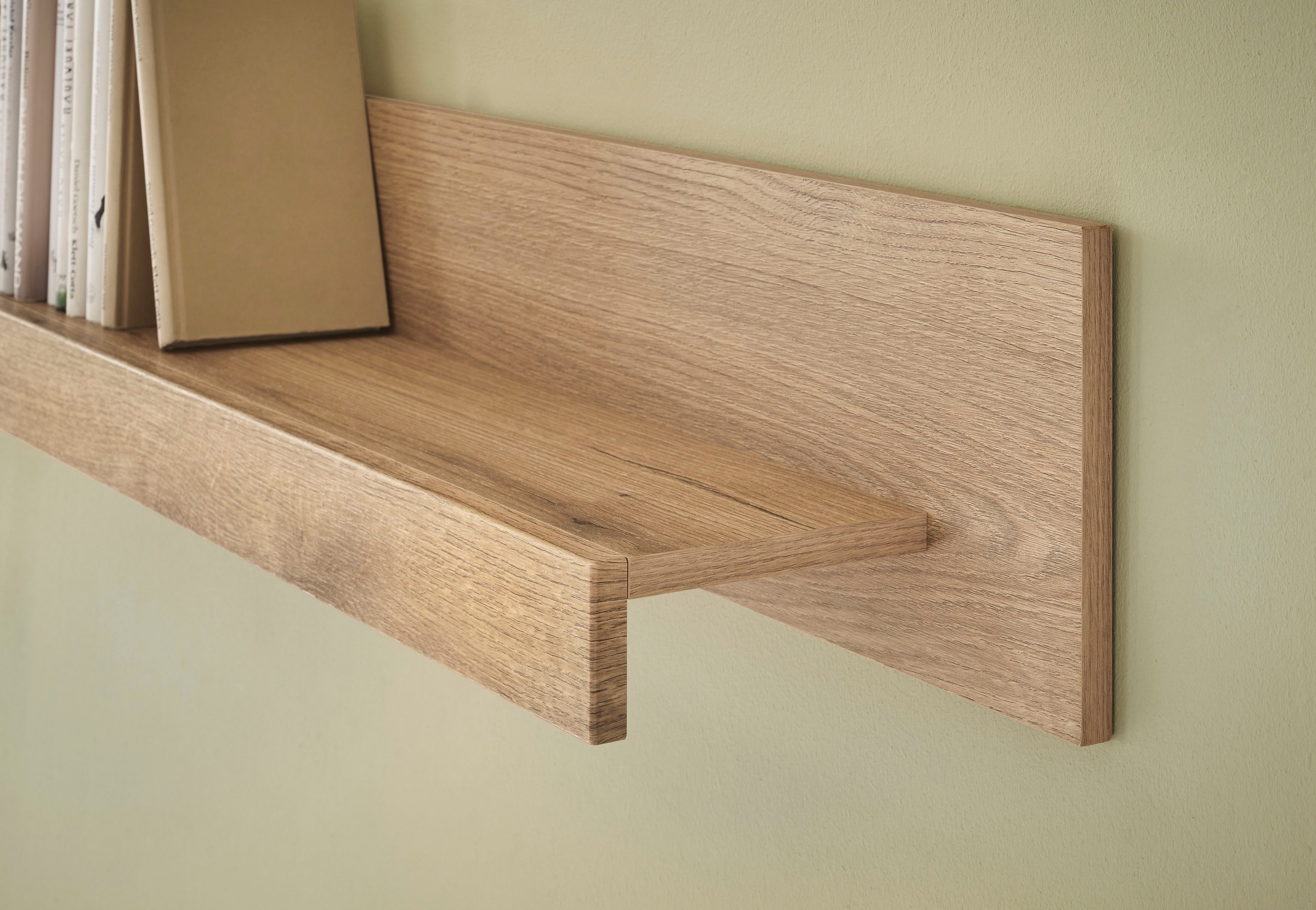 INOSIGN Wohnwand »Cantara, moderne Anbauwand, Wohnzimmer-Set, in Eiche Evoke oder Weiß«, (Set), enthält zwei Vitrinen, ein Sideboard und ein Wandboard