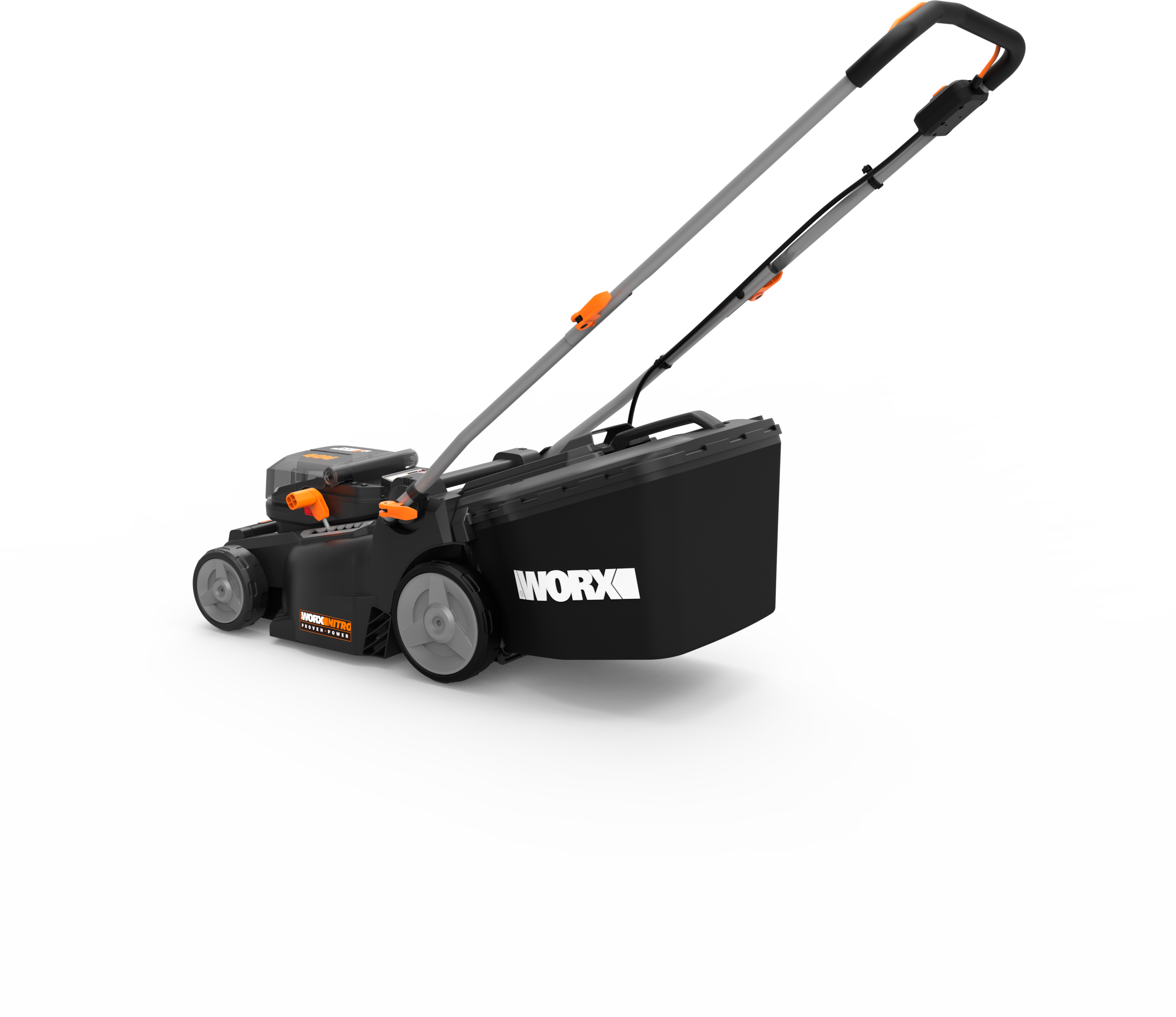 Worx Akkurasenmäher »WG737E Nitro Profi«, 6 Schnitthöhenstufen 2-7 cm, inkl. 2 Akkus und Ladegerät