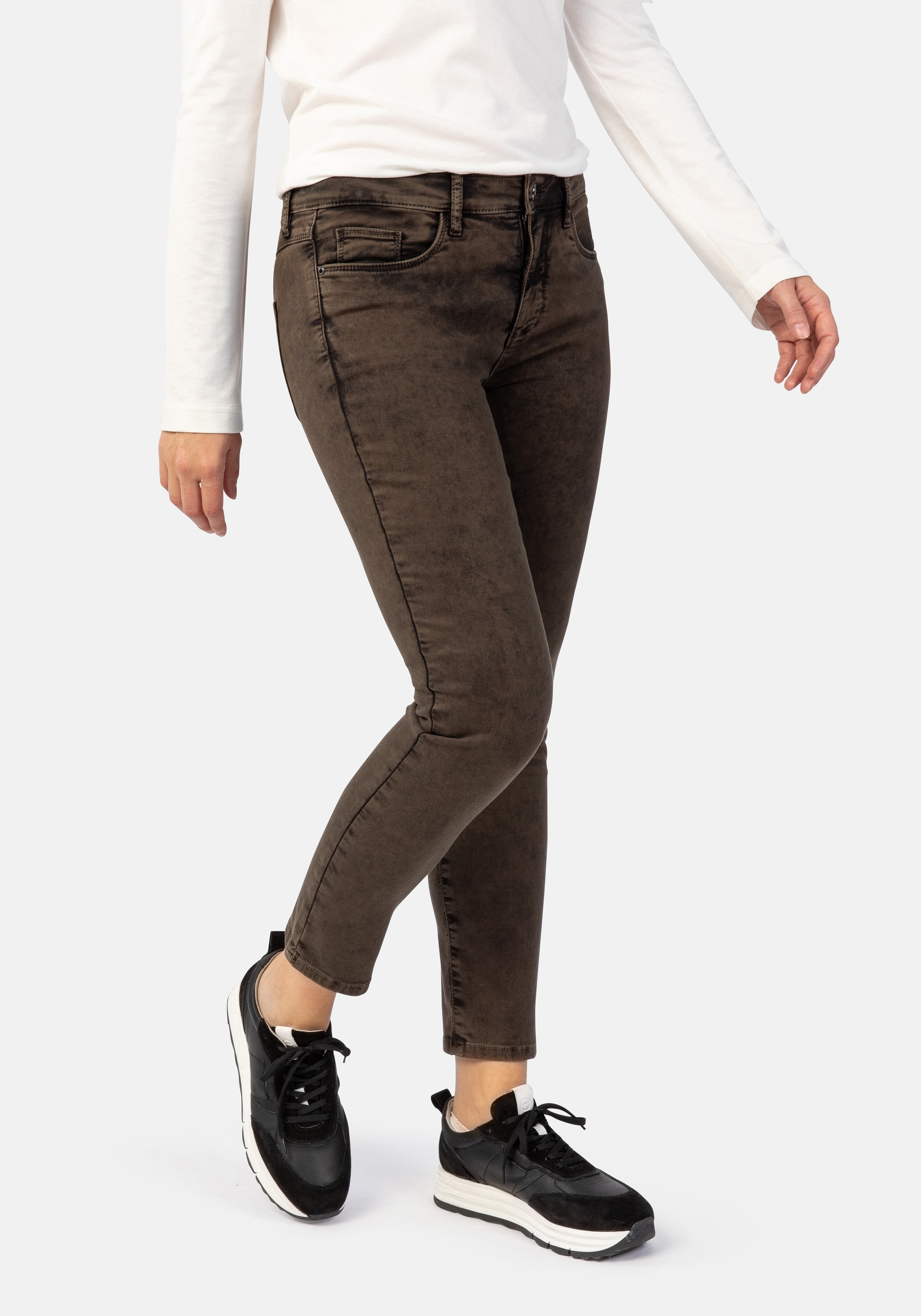 STOOKER WOMEN 5-Pocket-Jeans "Florenz Colour autumn Slim Fit Jeans" Slim Fi günstig online kaufen