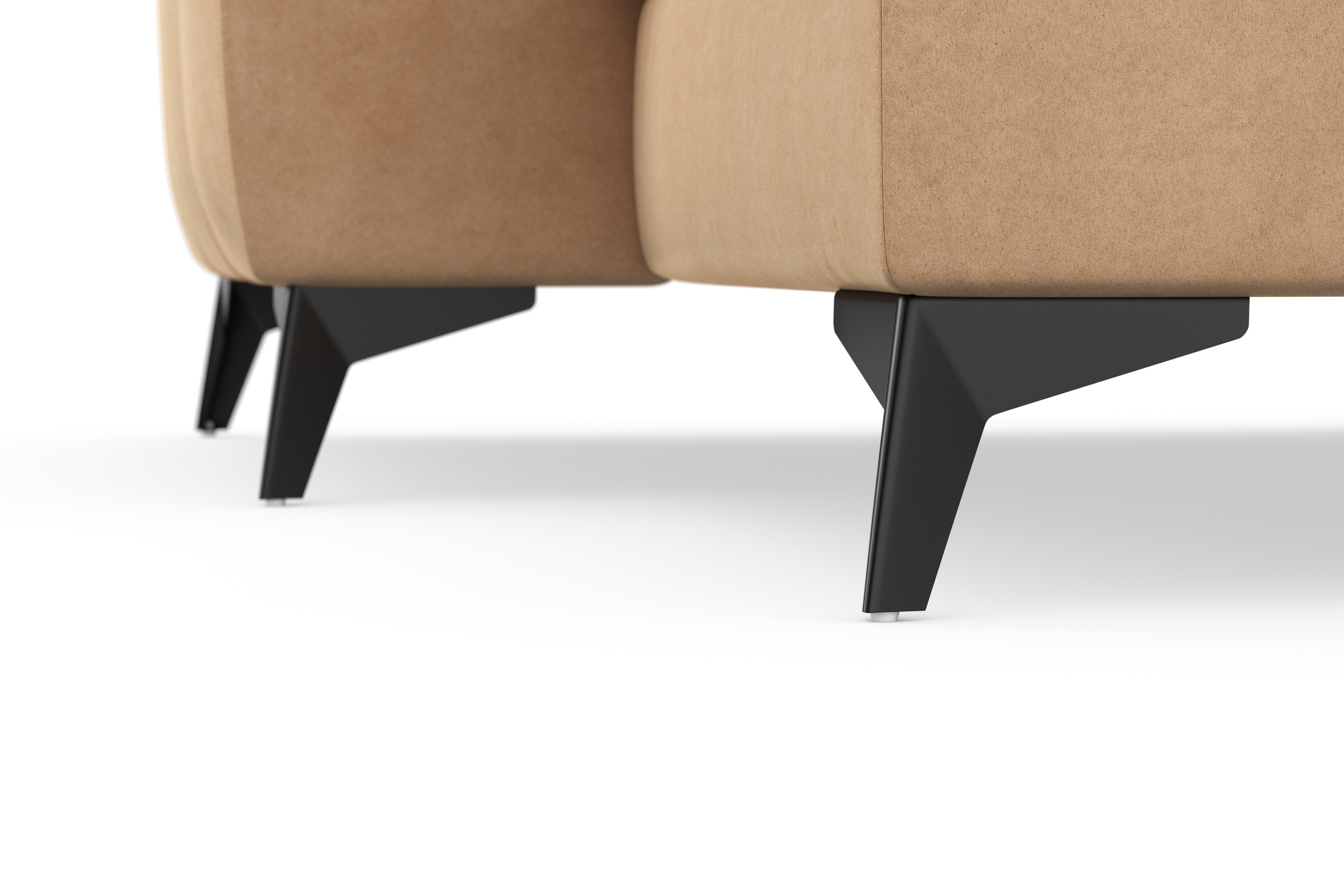 sit&more Wohnlandschaft »Sinatra U-Form«, optional mit Kopfteilverstellung und Armteilfunktion, Metallfüße