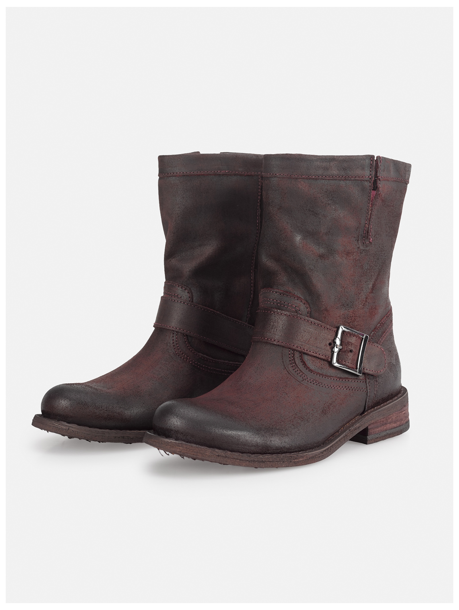Felmini Bikerboots »Felmini Stiefelette Veloursleder«