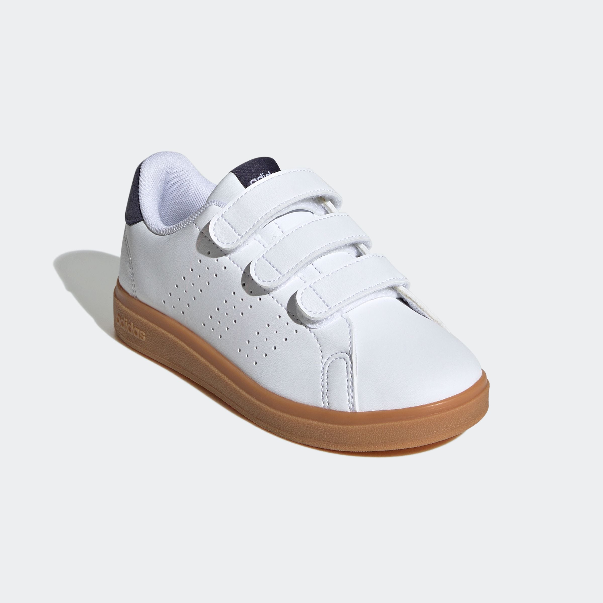 adidas Sportswear Klettschuh »ADVANTAGE BASE 2.0 KIDS«, Design auf den Spuren des adidas Stan Smith