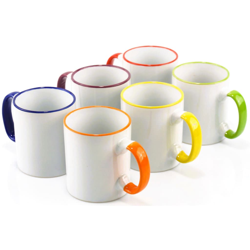 Retsch Arzberg Becher »RAINBOW«, (Set, 6 tlg., 6teilig)