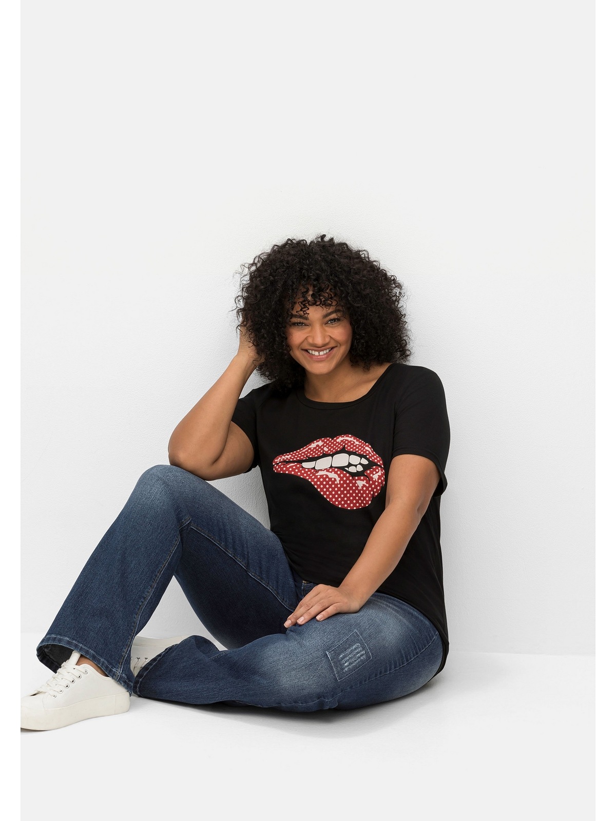 sheego by Joe Browns T-Shirt »Große Größen«, mit Frontdruck, in  Jersey-Qualität für bestellen | BAUR