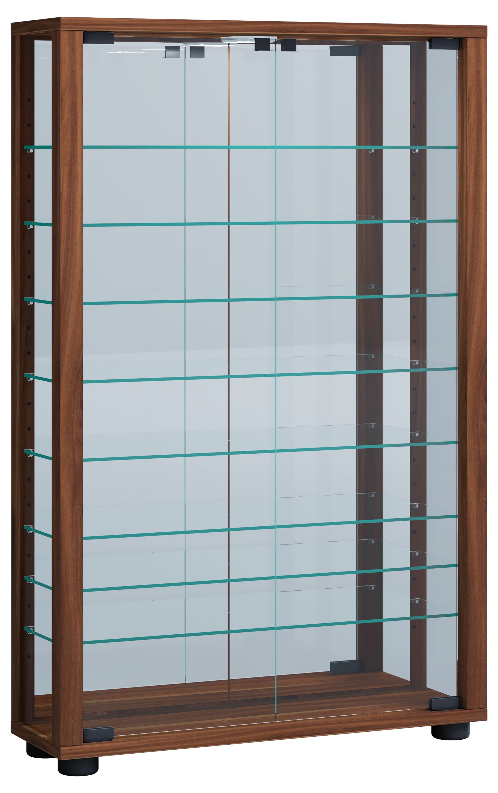 VCM Wandregal »VCM Glasvitrine hängend | Vitrine Glas mit ESG-Sicherheitsglas | Maße ca. . H. 91 x B. 59 x T. 18 cm| Hängevitrine Glas | Modern und platzsparend | Vitrine Glas - Vitrosa Mini Spiegel«