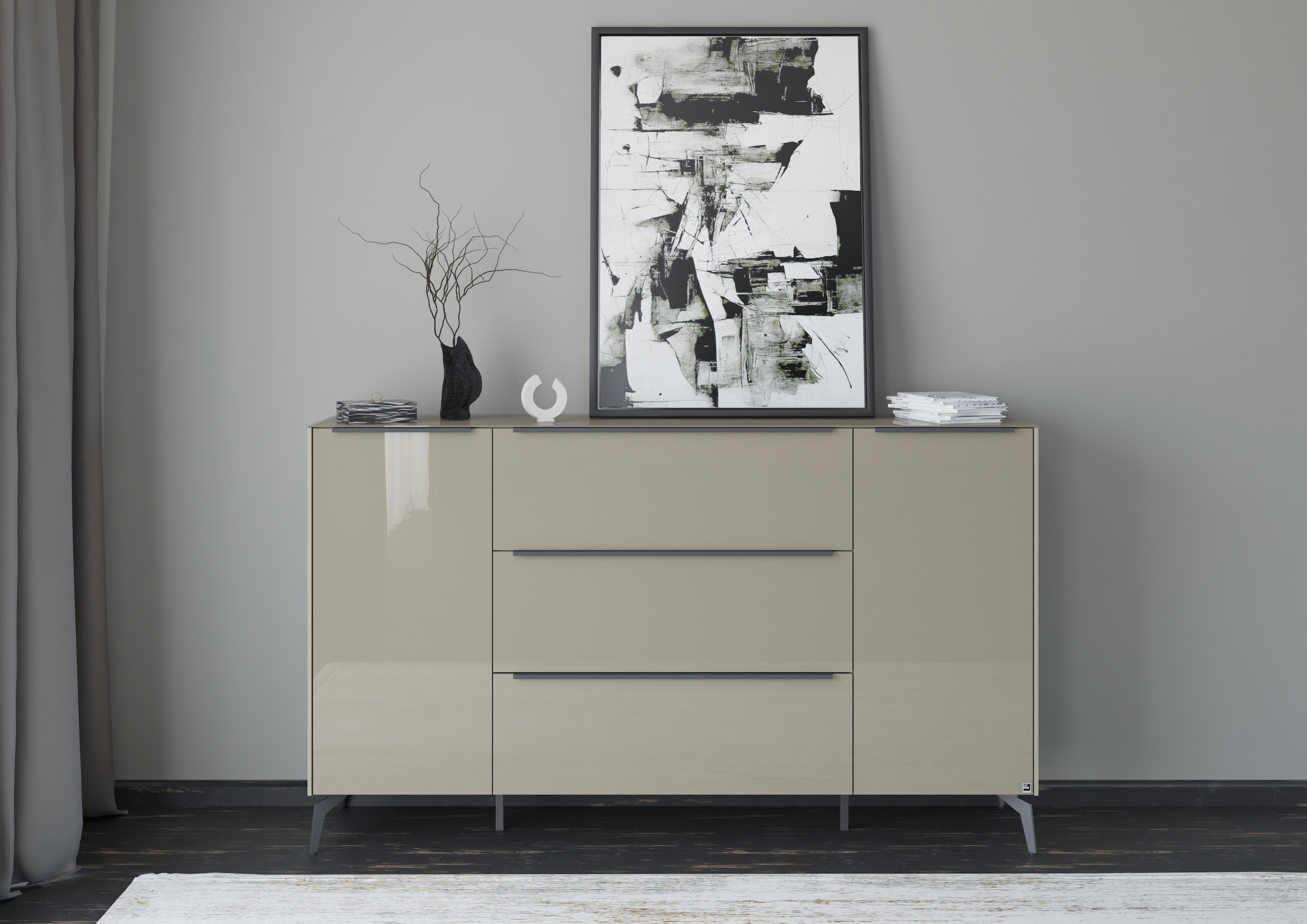 set one by Musterring Sideboard "Reno" 1 Stk. tlg. Mit Winkelfuß in diversen Farben, 109 cm Höhe & Farbauswahl