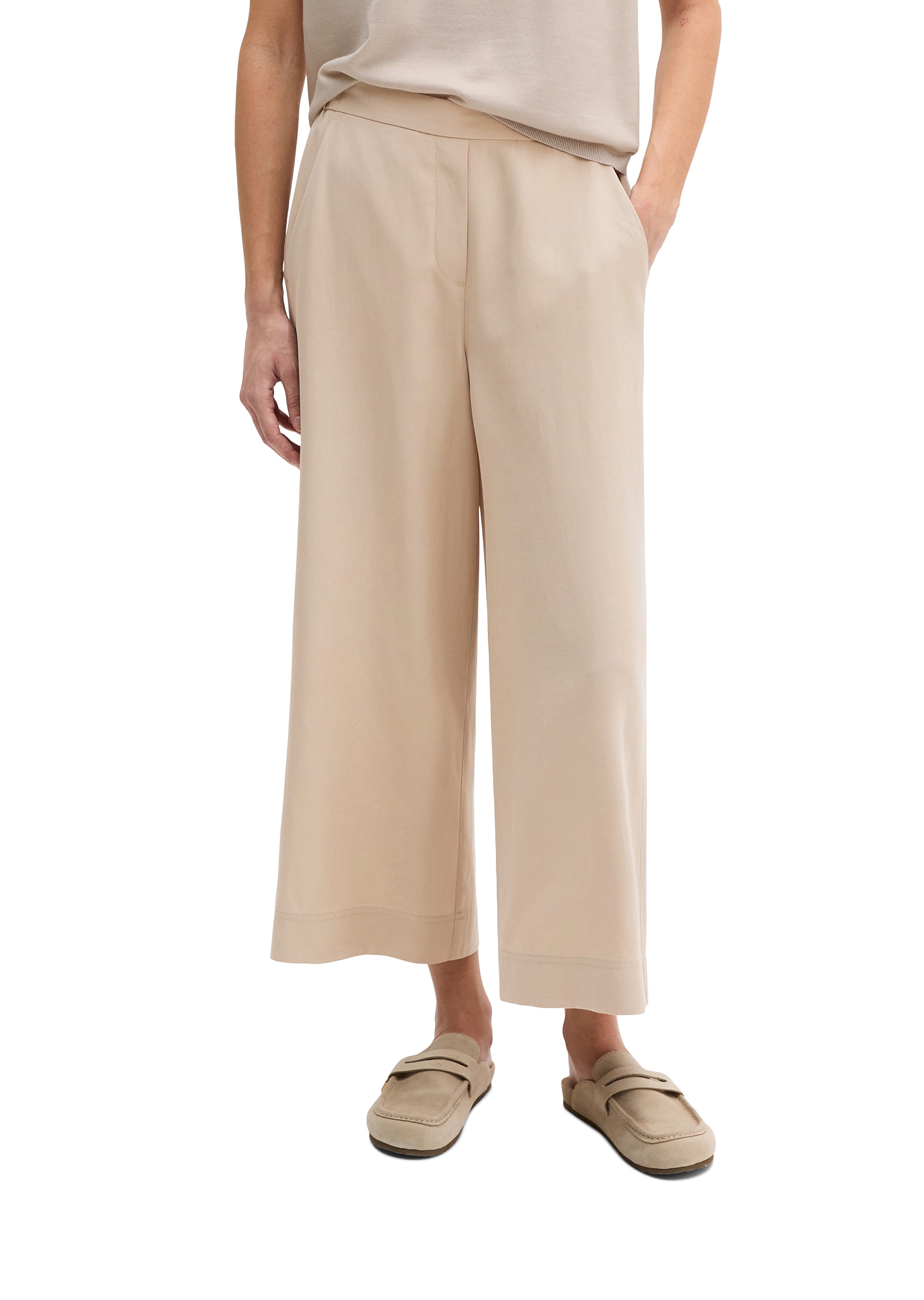 Marc OPolo Dehnbund-Hose "MARGO Wide" Model Margo wide aus Lyocell-Leinen-M günstig online kaufen