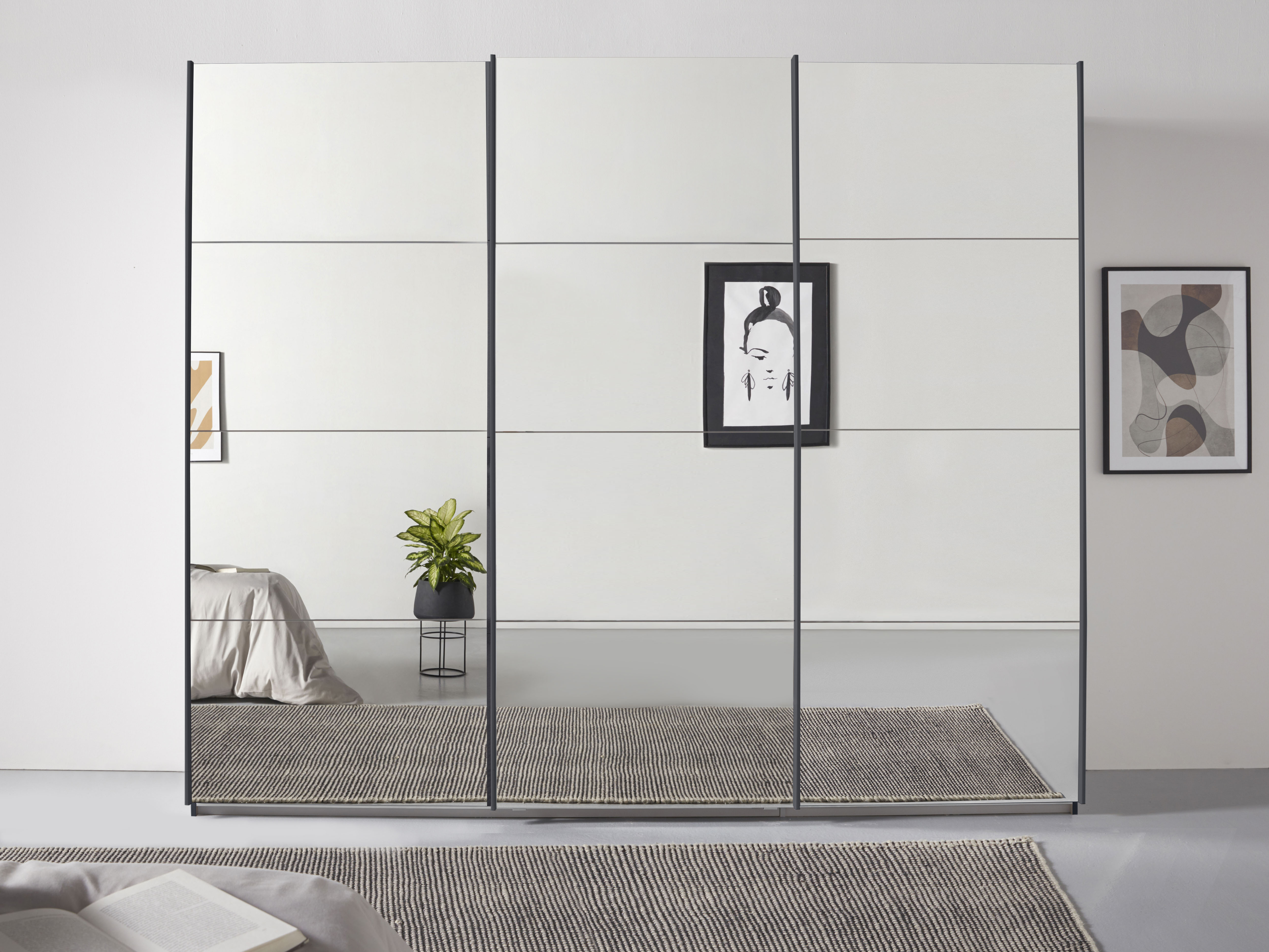 OTTO home "Mehrzweckschrank Aktenschrank Möbel Mietswohnung Schlafzimmer OTELI" 3 Ausstattungen BASIC/CLASSIC/PREMIUM (inkl. SOFT-CLOSE-FUNKTION), Breiten 203/271/315/360 cm Höhen 210/229 cm MADE IN GERMANY