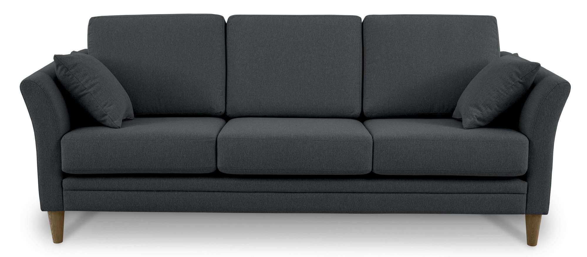 Home affaire 3-Sitzer »Arellano, Breite 217 cm«, klassisches Design, 2 Zierkissen inklusive, Webstoff fein