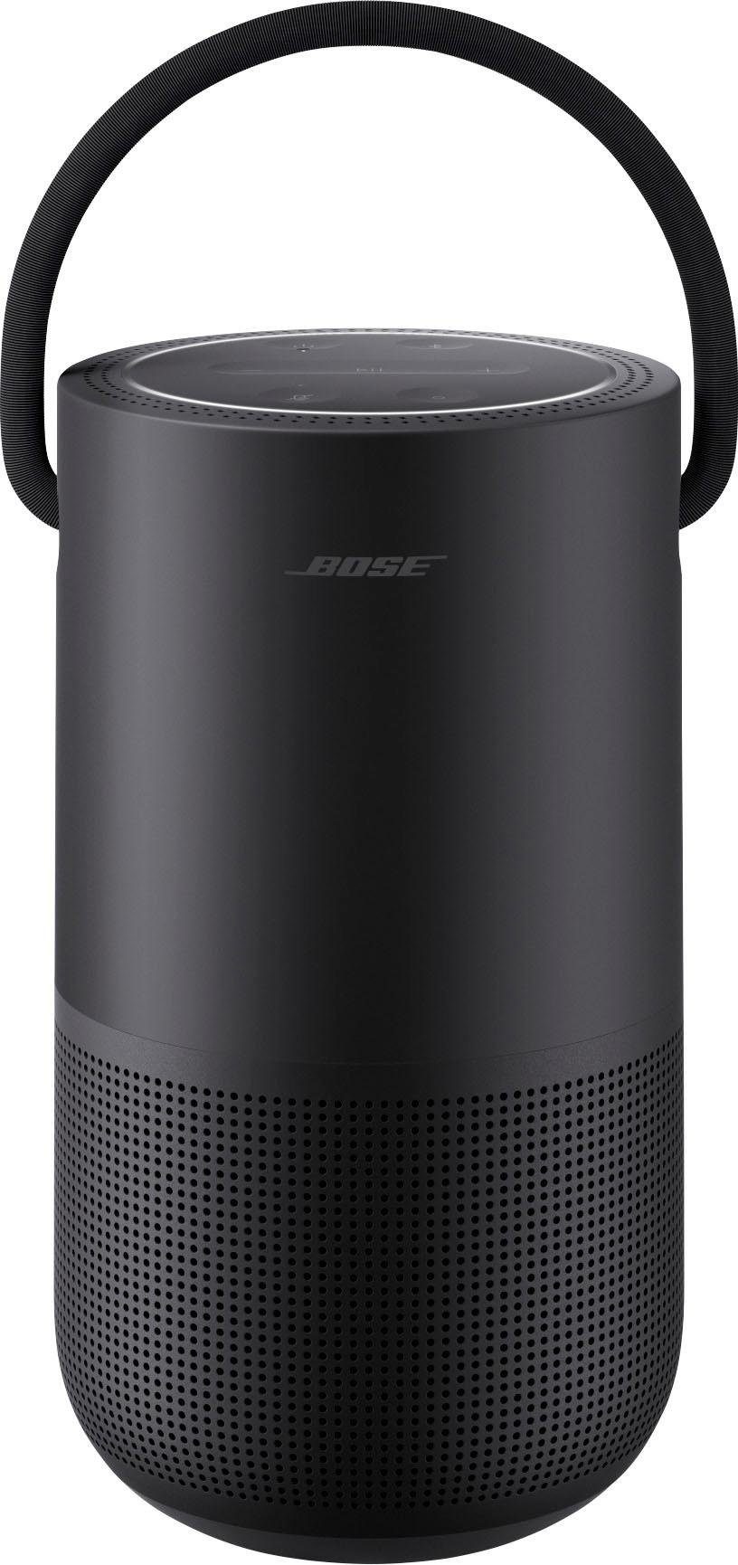 BOSE Bluetooth-Lautsprecher "Portable Home Speaker", B:11,9cm H:19,15cm T:10,4cm, schwarz, Lautsprecher, AirPlay 2, wasserabweisend, kraftvoller