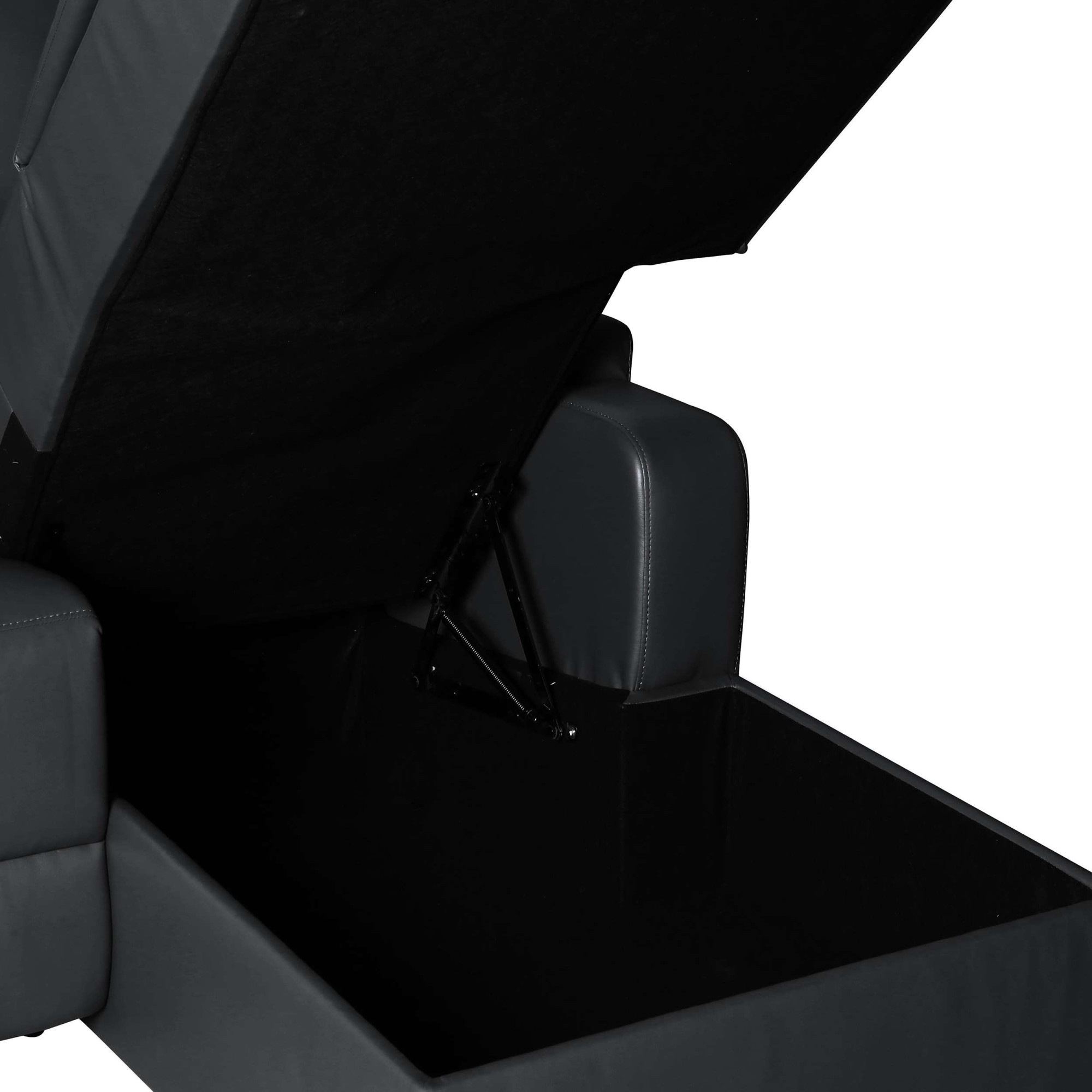 OTTO home Ecksofa »NAPORI Kunstleder, Multimediasofa, L-Form« man. oder elektr. Relaxfuntion, USB-A bei elektr. Variante, Staukasten