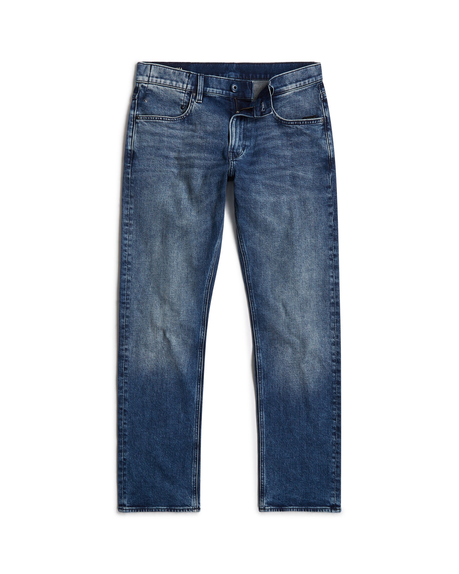 5-Pocket-Jeans G-STAR "Mosa Straight Jeans", Herren, Gr. 30, Länge 34, faded cascade, Obermaterial: 98% Baumwolle, 2% Elasthan, Jeans 5-Pocket-Jeans 7