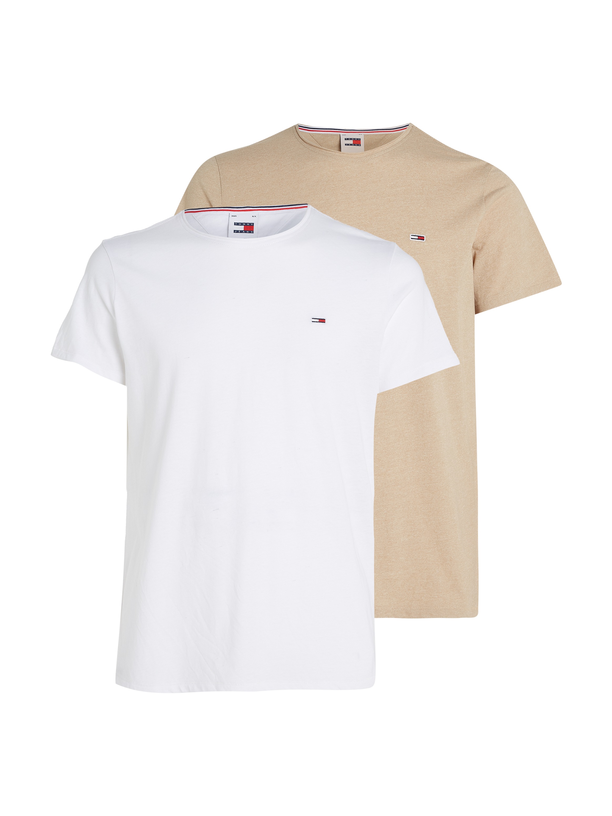 Tommy Jeans T-Shirt "TJM XSLIM 2PACK JASPE", (Packung, 2er-Pack) günstig online kaufen