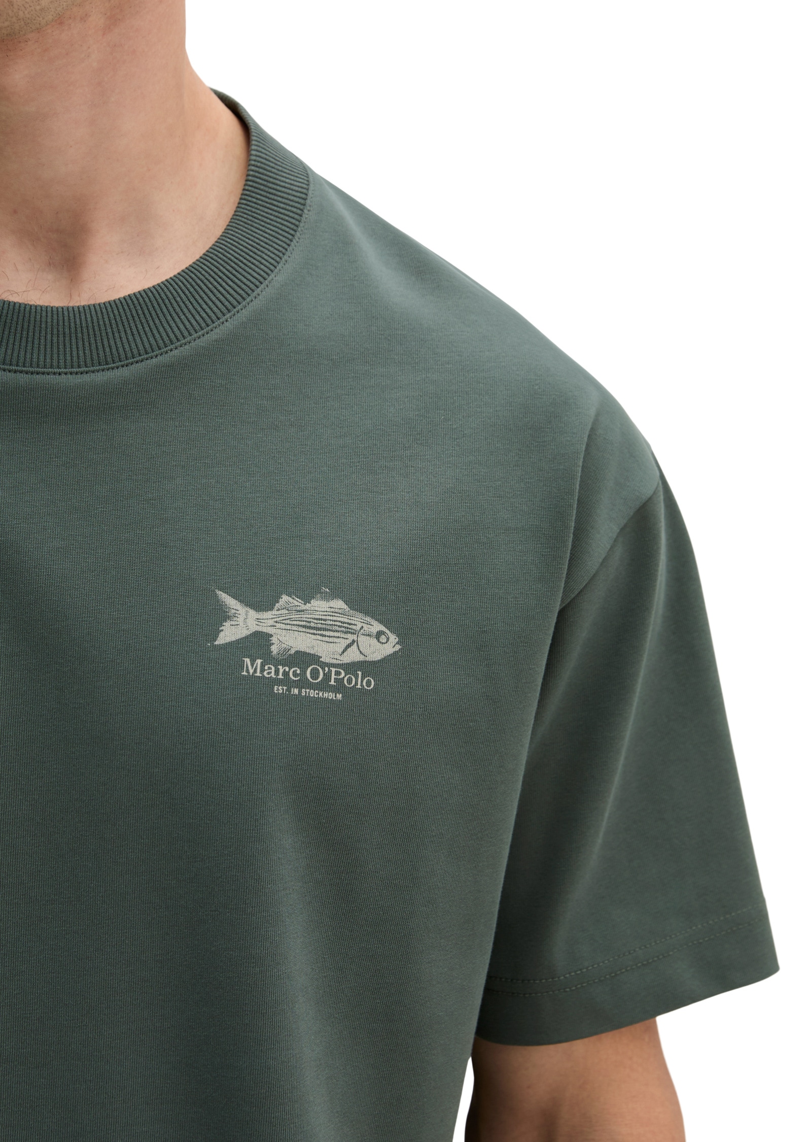 Marc O'Polo T-Shirt »mit maritimem Rückenprint«