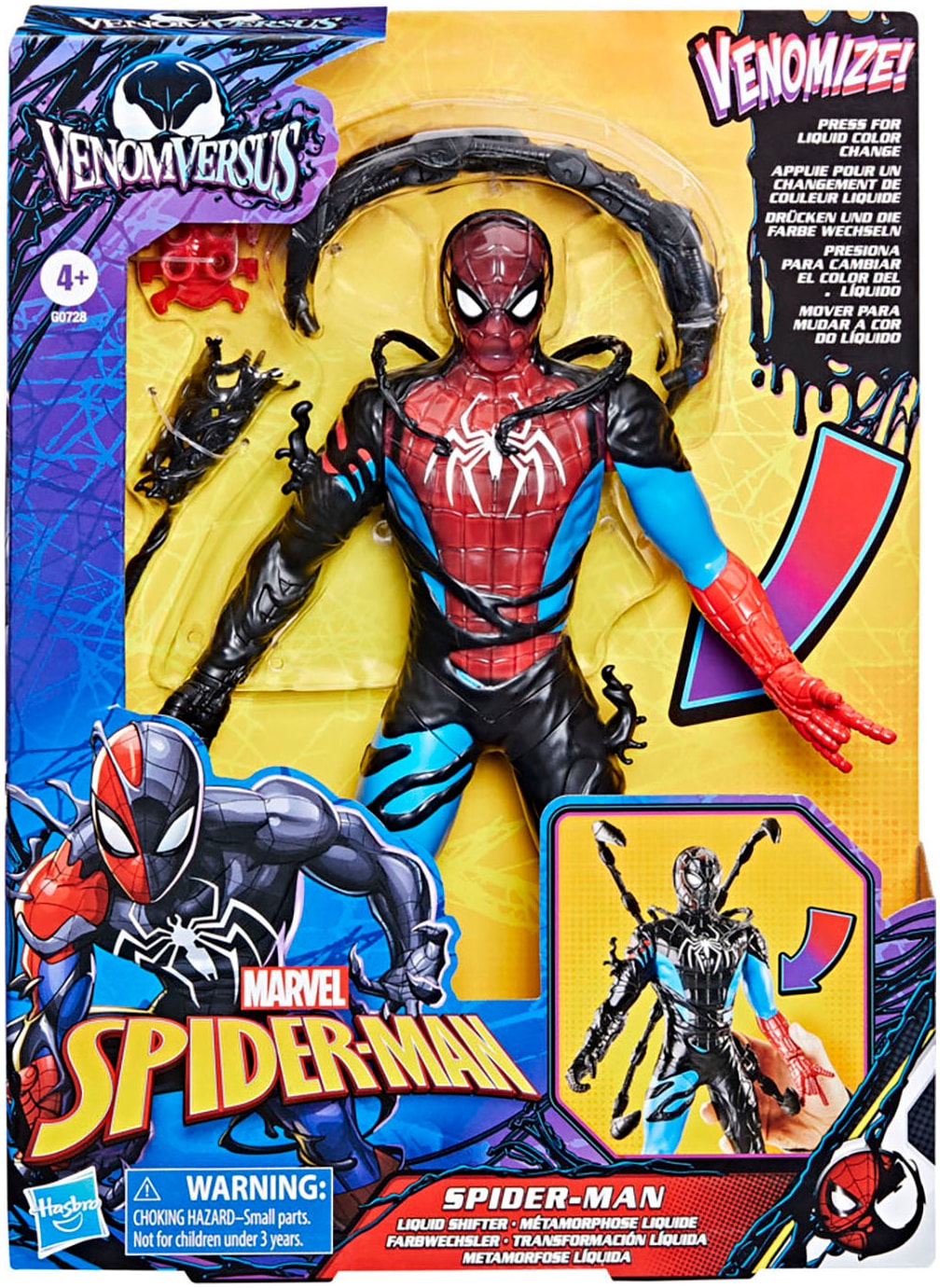 Hasbro Actionfigur »Marvel Spider-Man VenomVersus Spider-Man« mit Farbwechsler