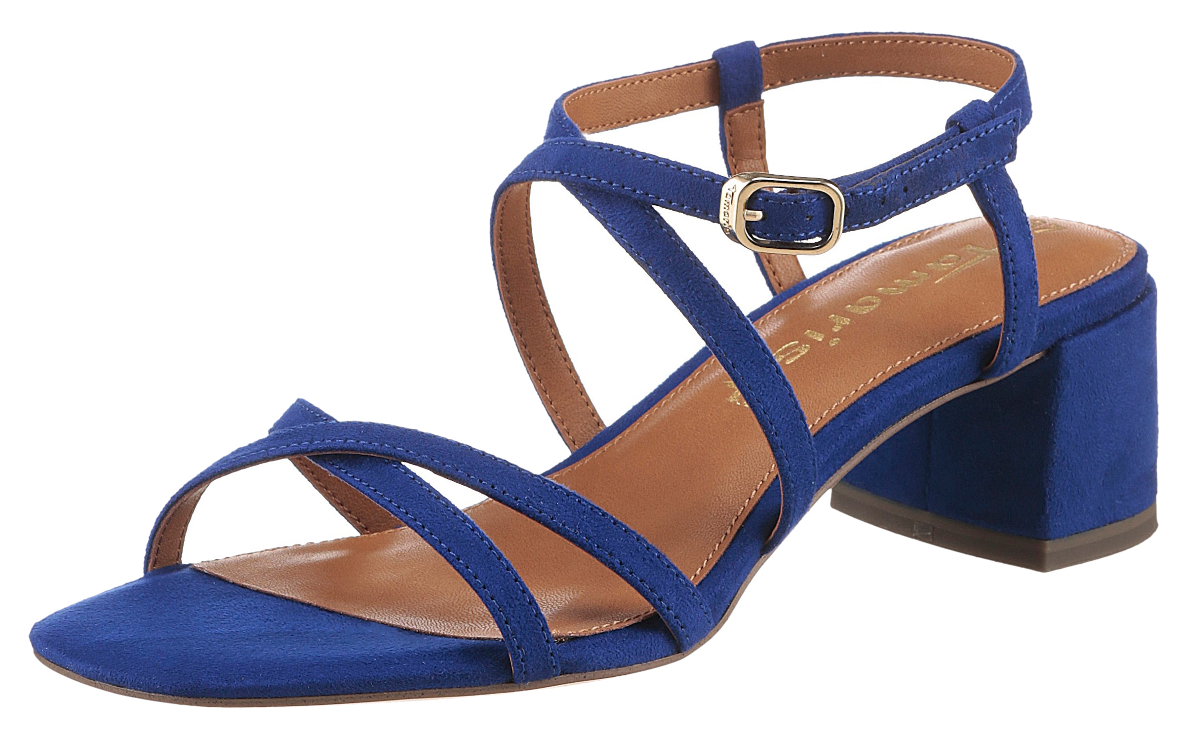 Tamaris Sandalette, Sommerschuh, Sandale, Blockabsatz, mit feinen Riemchen günstig online kaufen