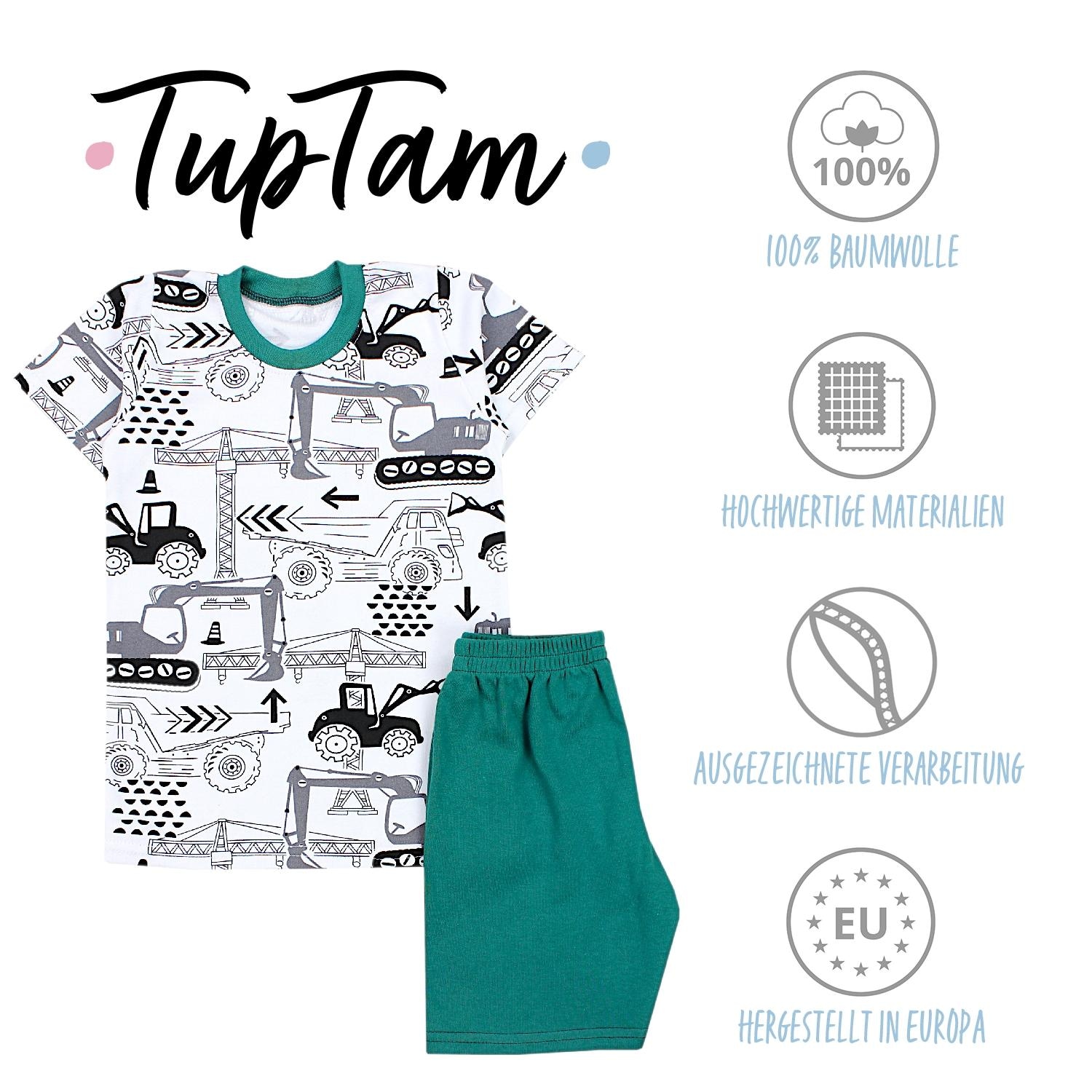TupTam Shorty »Schlafanzug Kinder Jungen Pyjama Set Kurzarm 2-teilig Sommer«