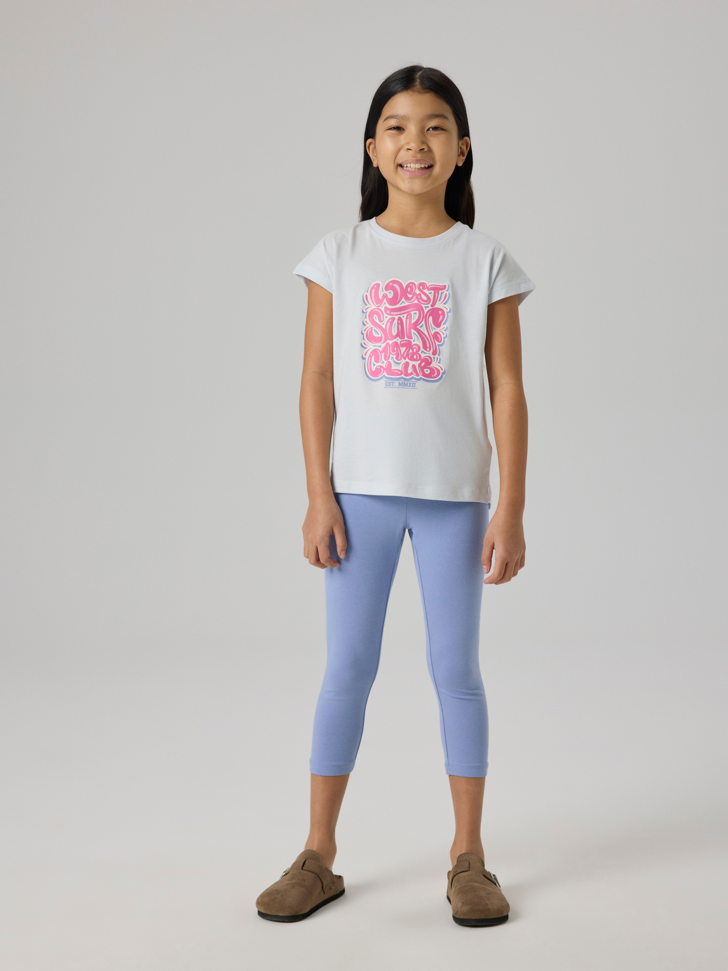 Name It Caprileggings »NKFVIVIAN CAPRI LEGGING FF NOOS«  aus elastischer Baumwollmischung, schmale Passform, wadenlang
