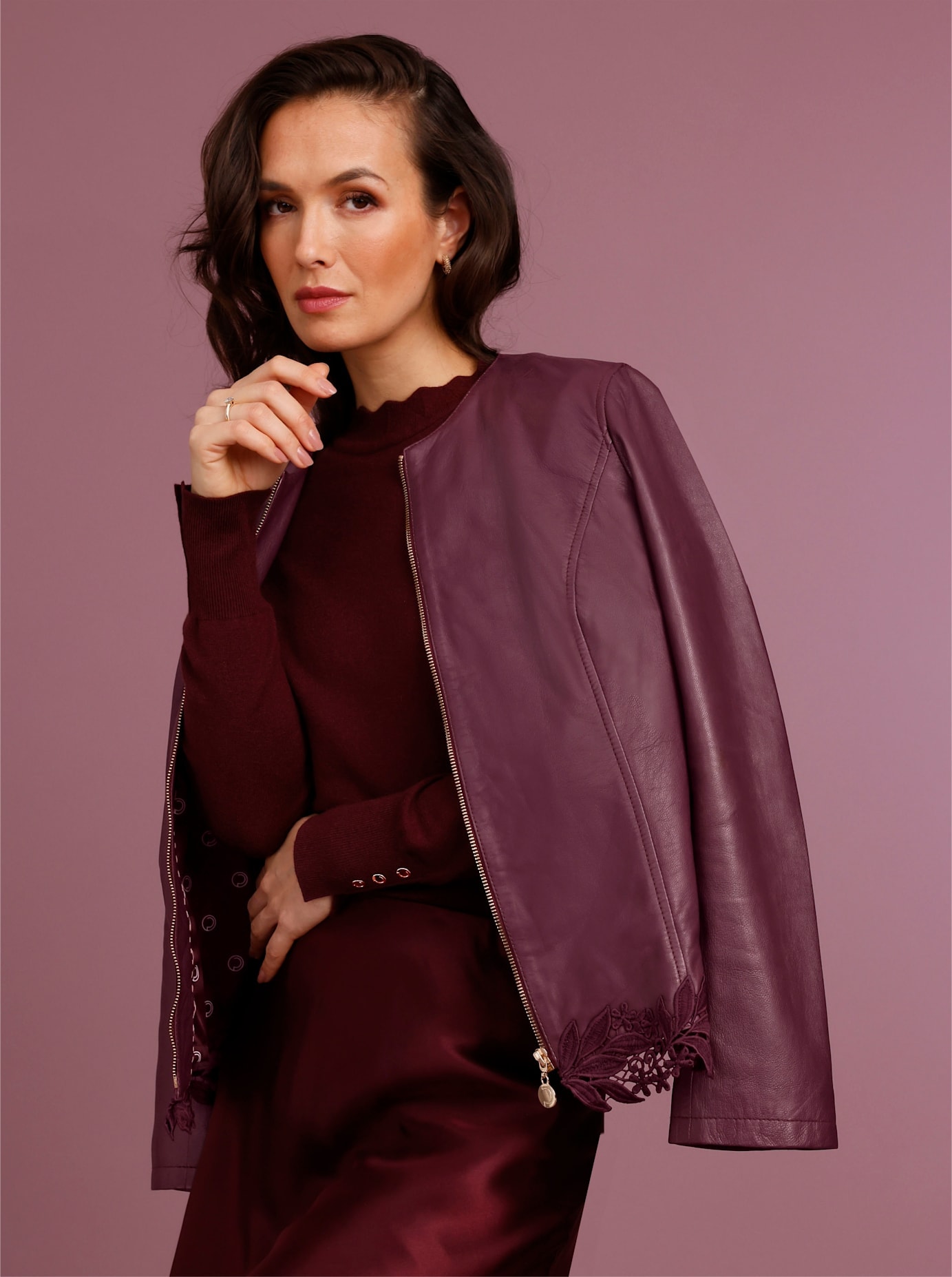 CREATION L PREMIUM Lederblazer "Lammnappa-Lederblazer"