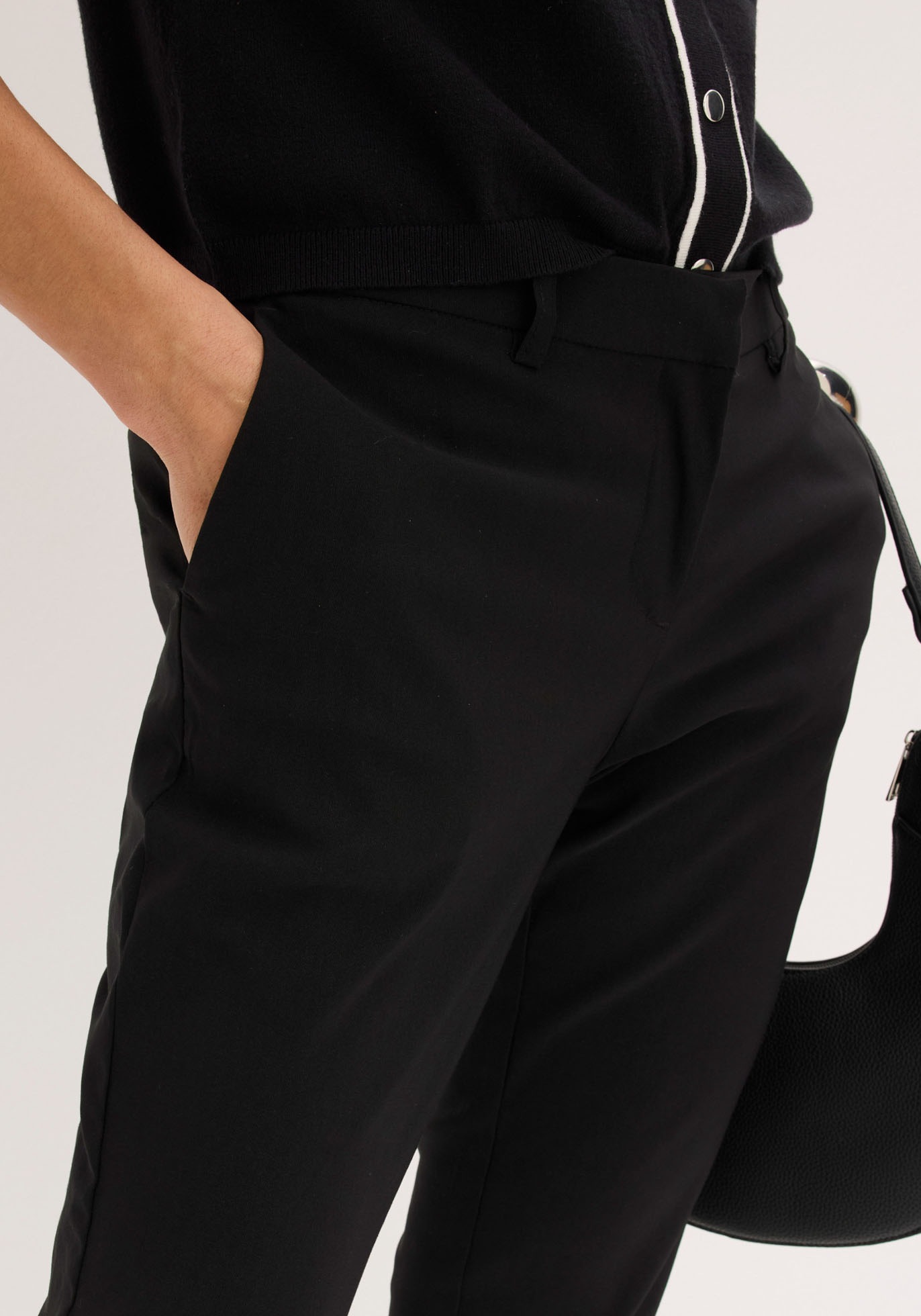 bonprix Stretch-Hose  mit Elasthan-Anteil, Slim Fit Passform, femininer Stil