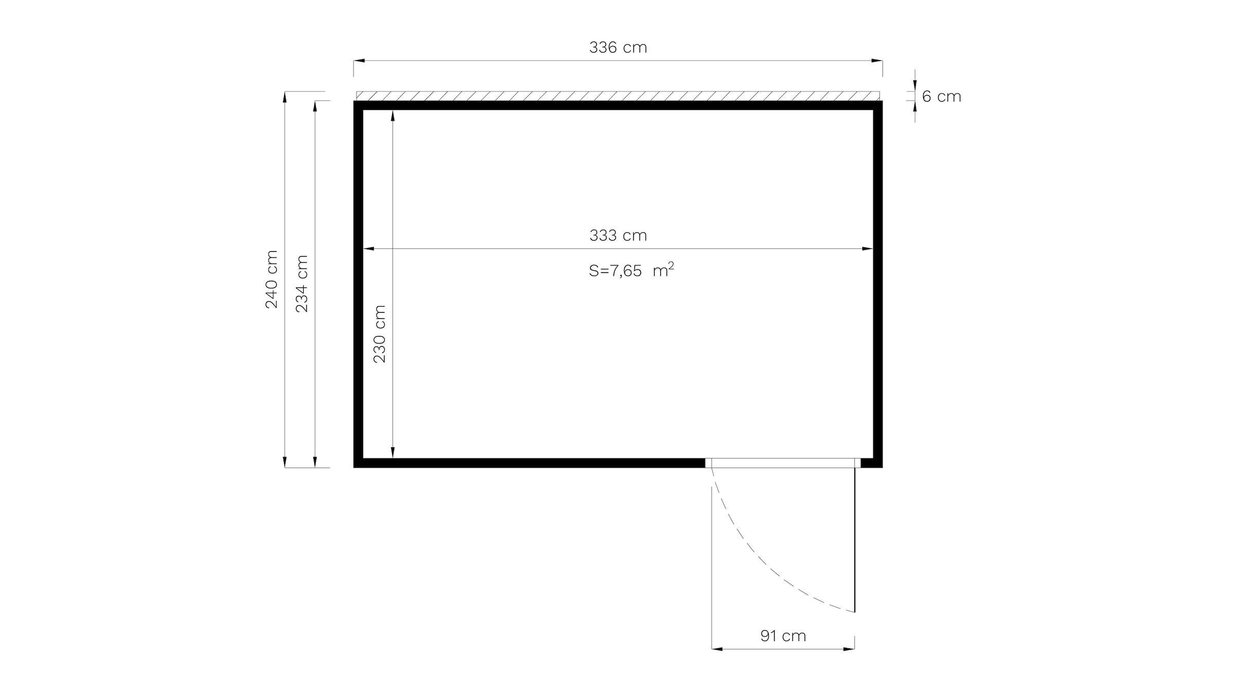 KONIFERA Gartenhaus »Cubus 3 Office Lounge«
