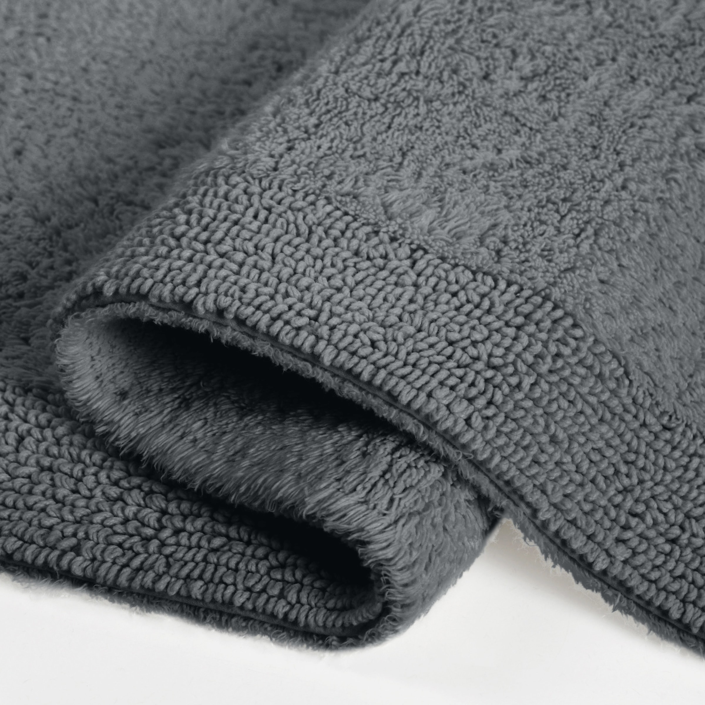 my home Badematte »Kapra, Badvorleger, Badezimmer Teppich«, beidseitig nutzbar-fußbodenheizungsgeeignet-strapazierfähig, mit Bordüre, Badteppich, Badematte, Baumwolle
