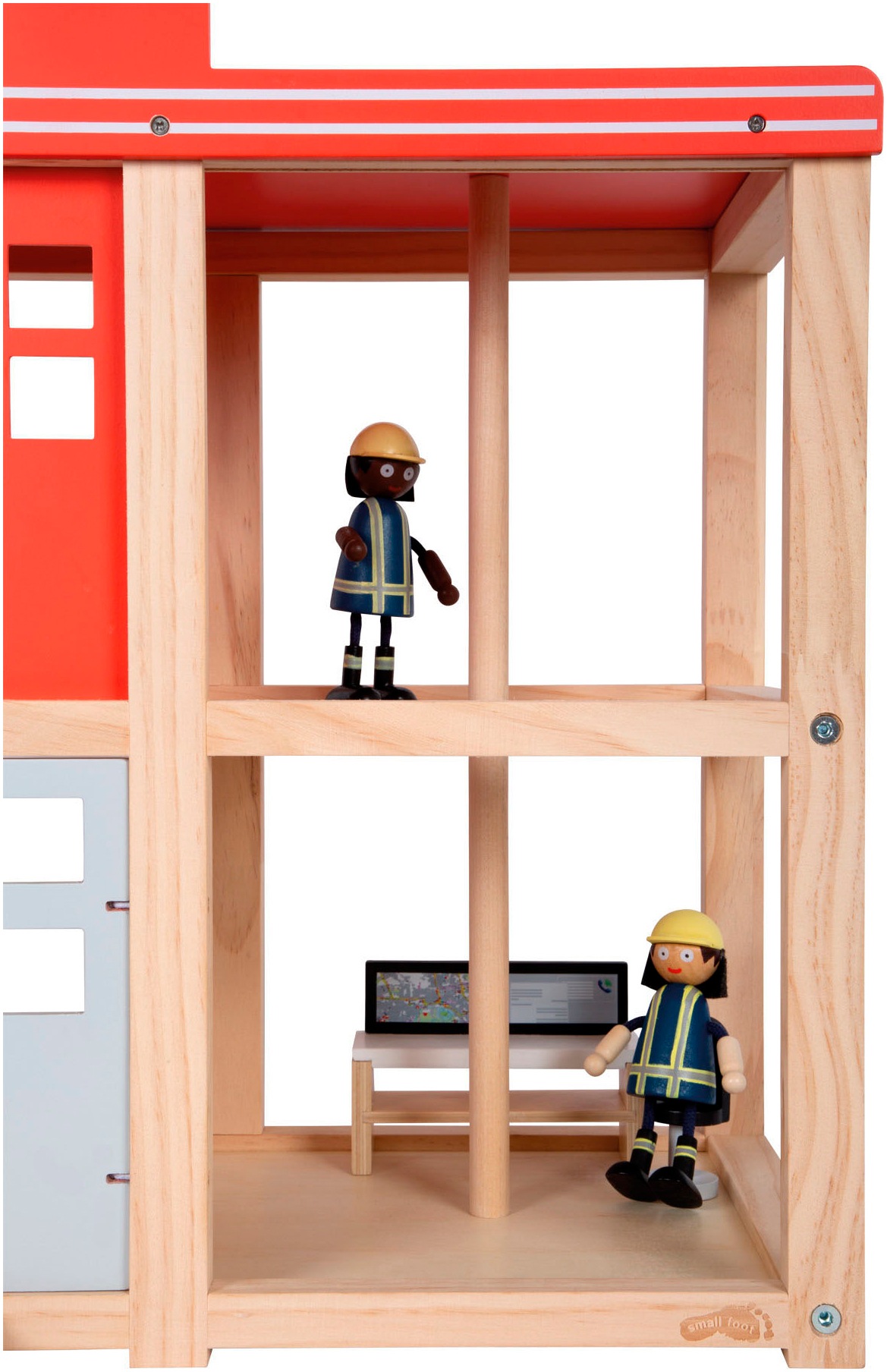 Small Foot Spielwelt »Große Feuerwache mit Zubehör« batteriebetriebenes Sound- & Lichtmodul für realistische Einsätze