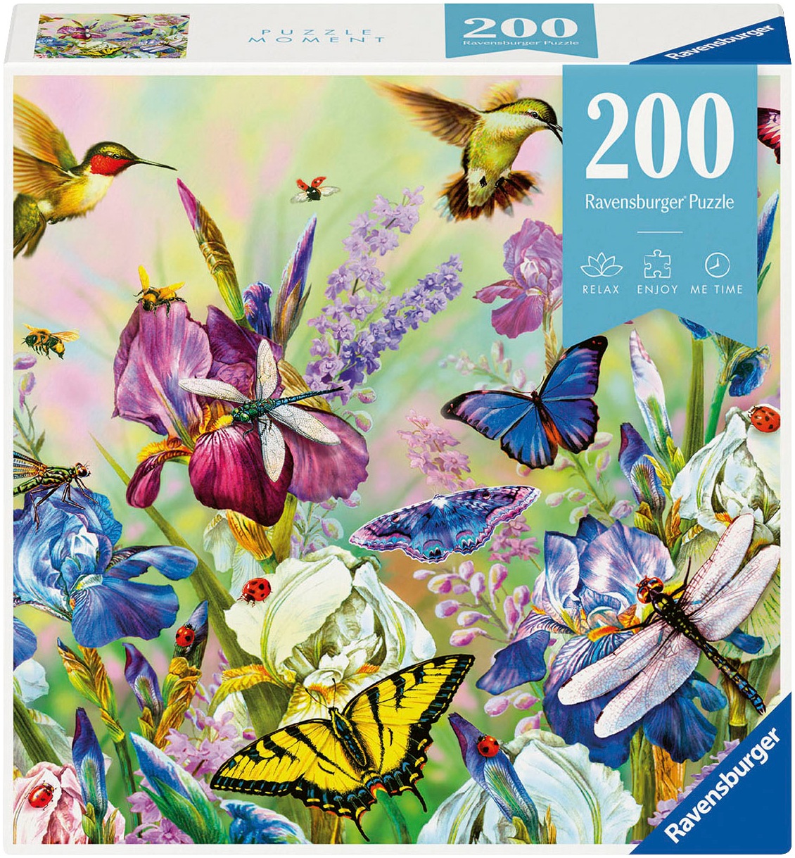 "Puzzle RAVENSBURGER ""Flowery meadow"", bunt, Puzzles, KinderB:33cm H:21cm, Pappe, Made in Europe, B:33cm H:21cm"