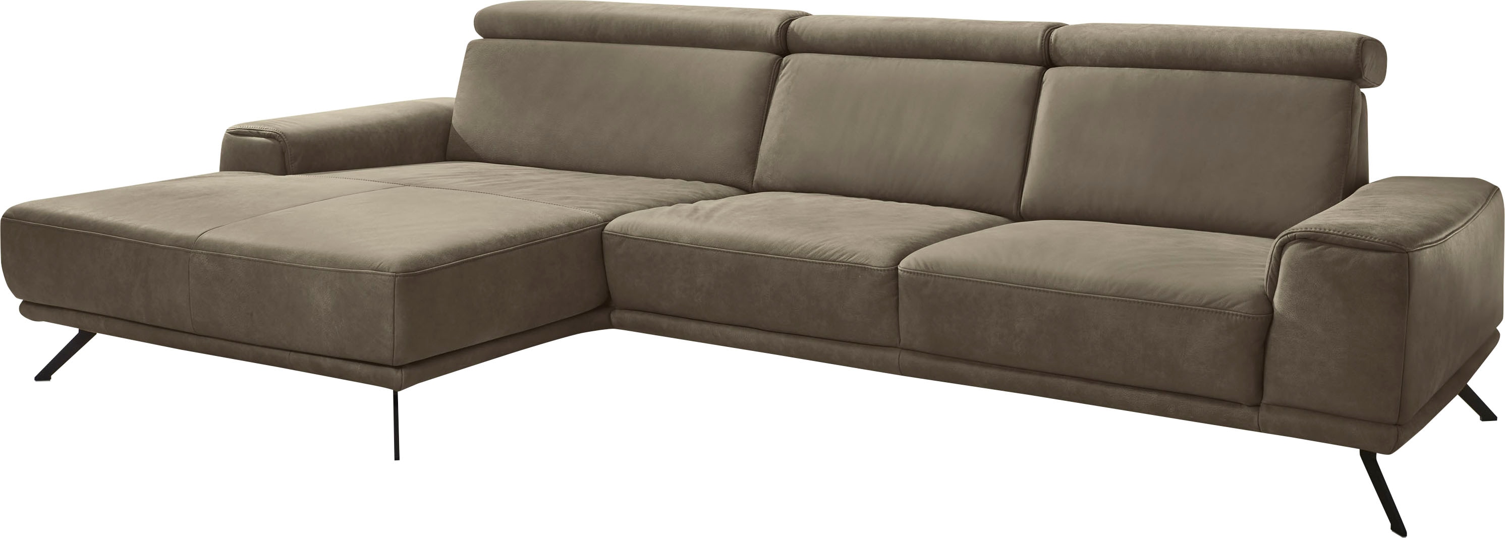 Die PlanBar Ecksofa "PN-EM22041 L-Form" wahlweise motorisches Canape oder Sitztiefenverstellung