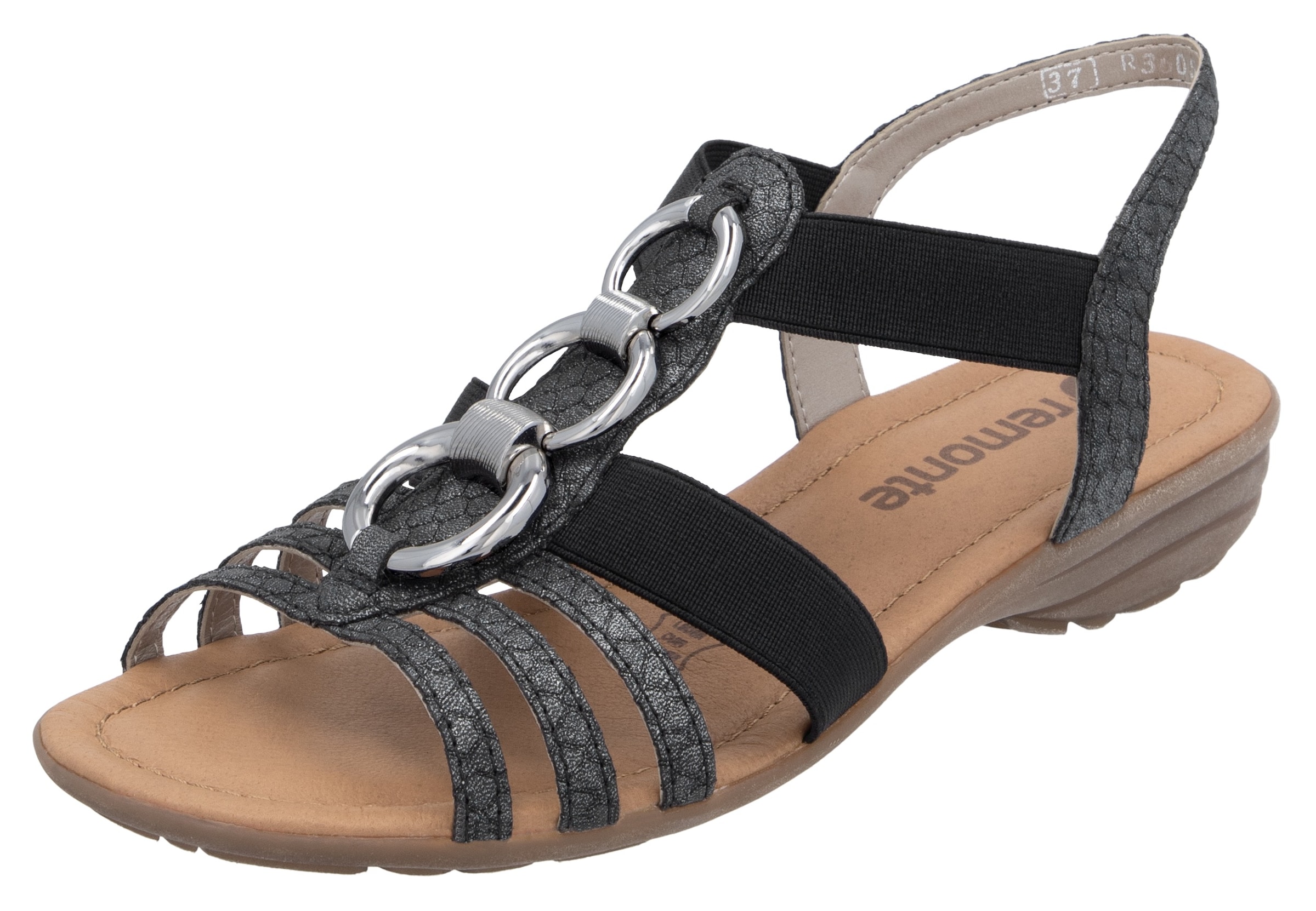 Remonte Riemchensandale, Keilabsatz, Sommerschuh, Sandalette mit Gummizügen günstig online kaufen