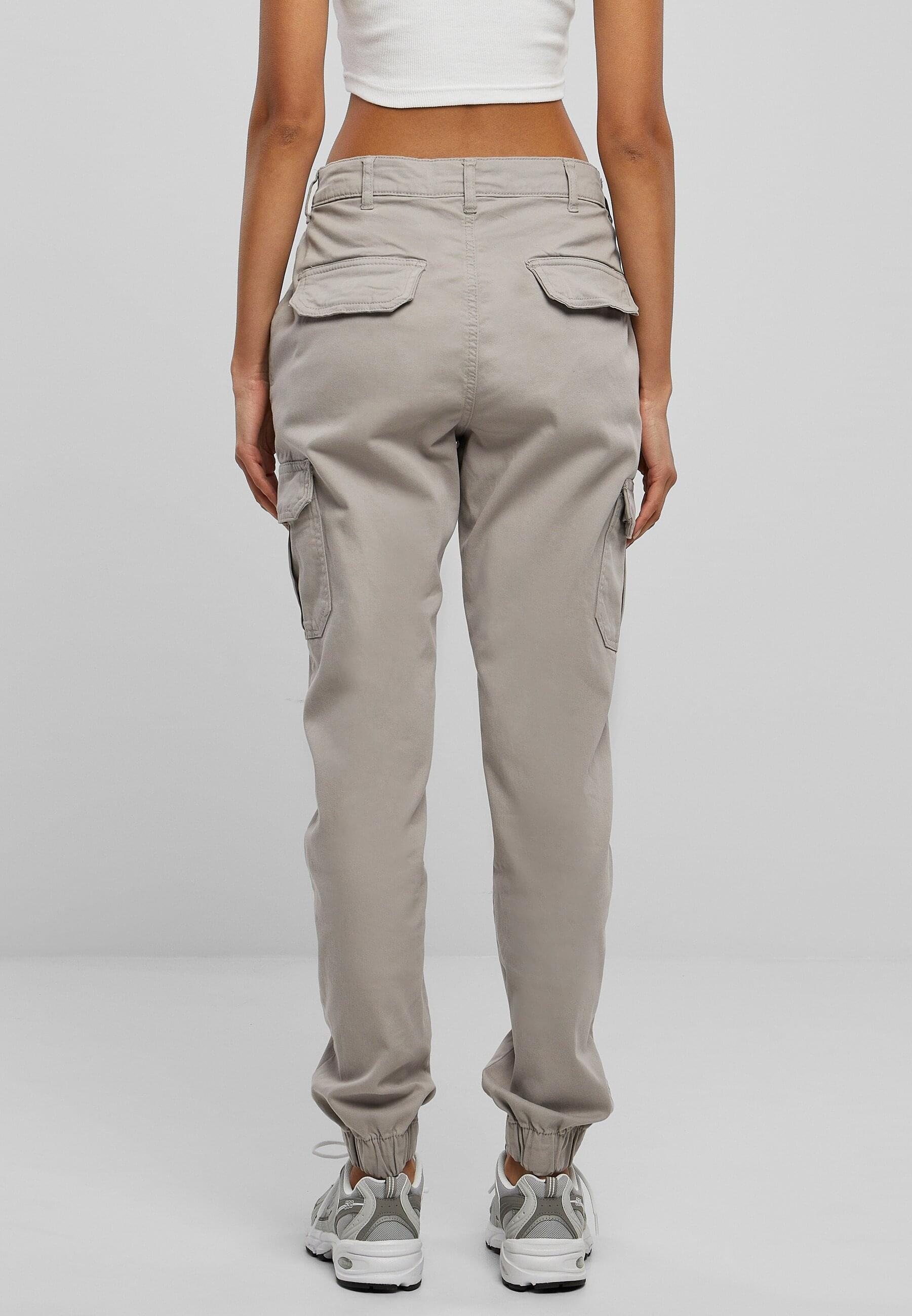 URBAN CLASSICS Cargohose »Urban Classics Damen Ladies High Waist Cargo Pants«, (1 tlg.)