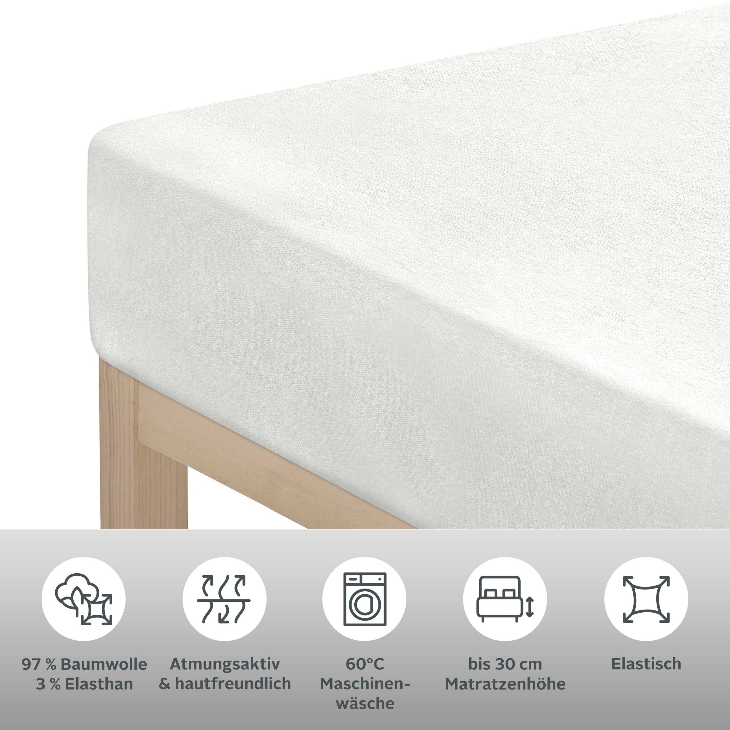 OTTO home Spannbettlaken "SOUCY aus Baumwolle mit Elasthan, 160 g/m²" Premi günstig online kaufen