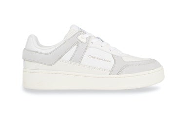 Calvin Klein Jeans Plateausneaker »BASKET CUPSOLE LOW MIX ML FAD«, im Basket-Style, Freizeitschuh, Halbschuh, Schnürschuh